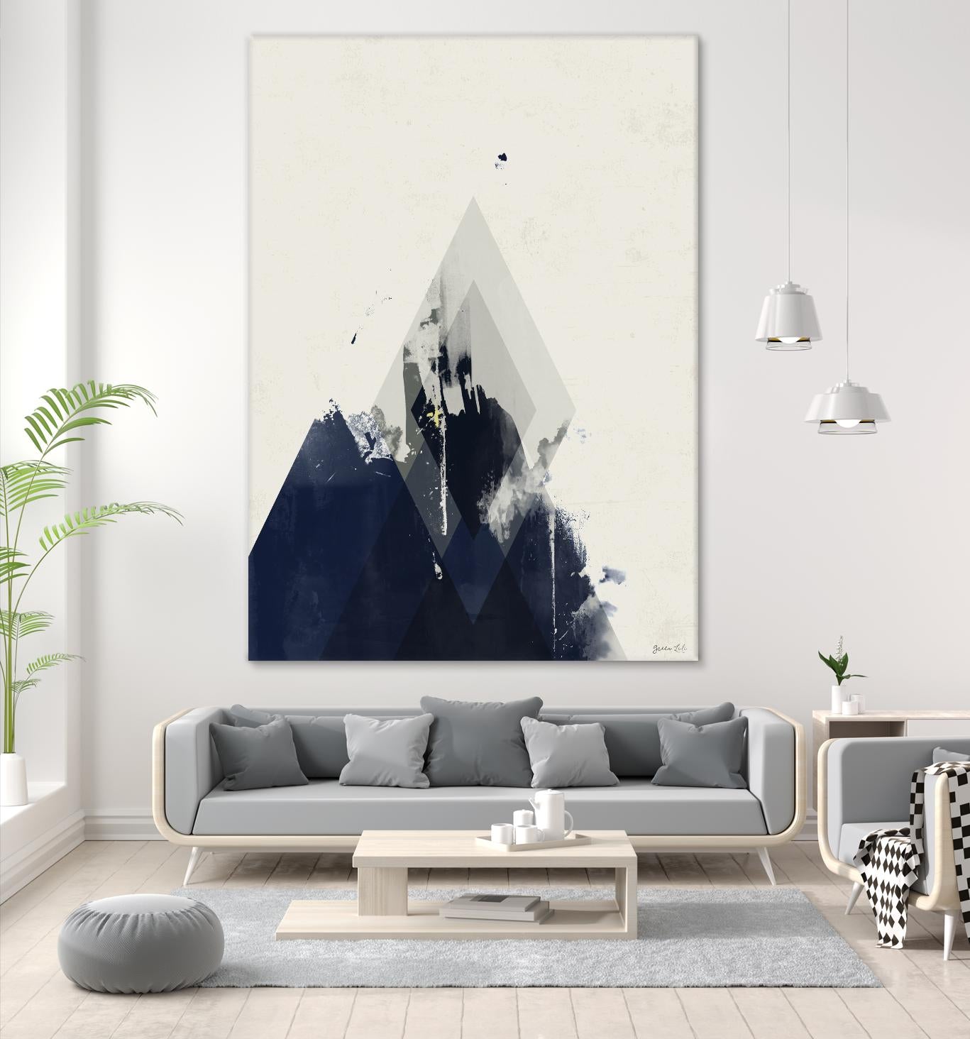 Beneath the Surface I by Green Lili on GIANT ART - blue abstract