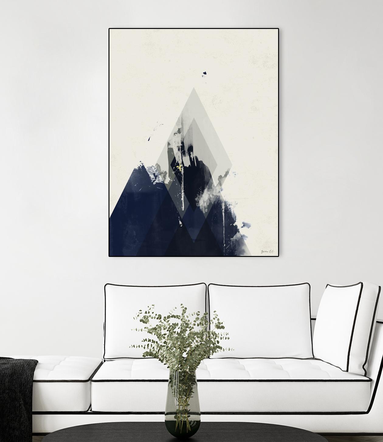 Beneath the Surface I by Green Lili on GIANT ART - blue abstract