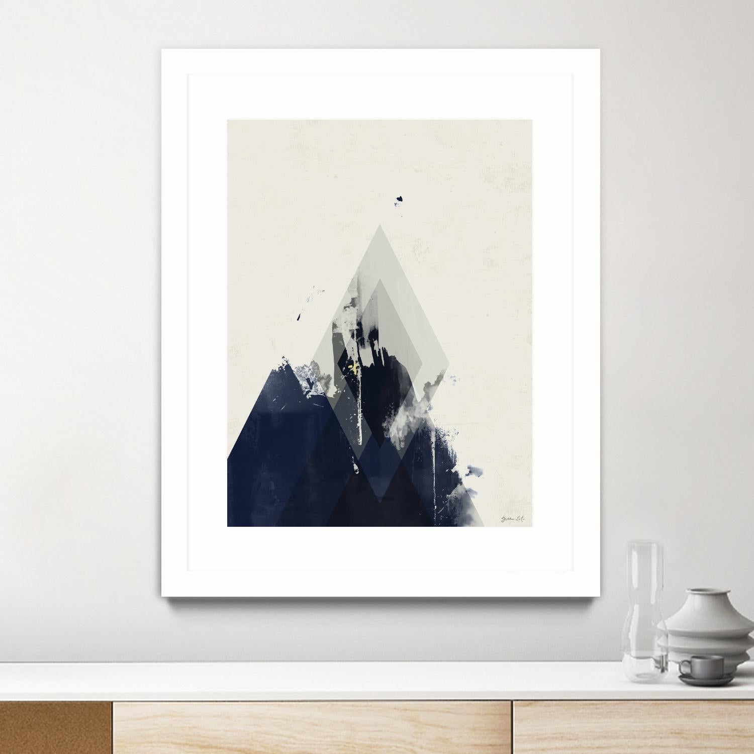 Beneath the Surface I by Green Lili on GIANT ART - blue abstract