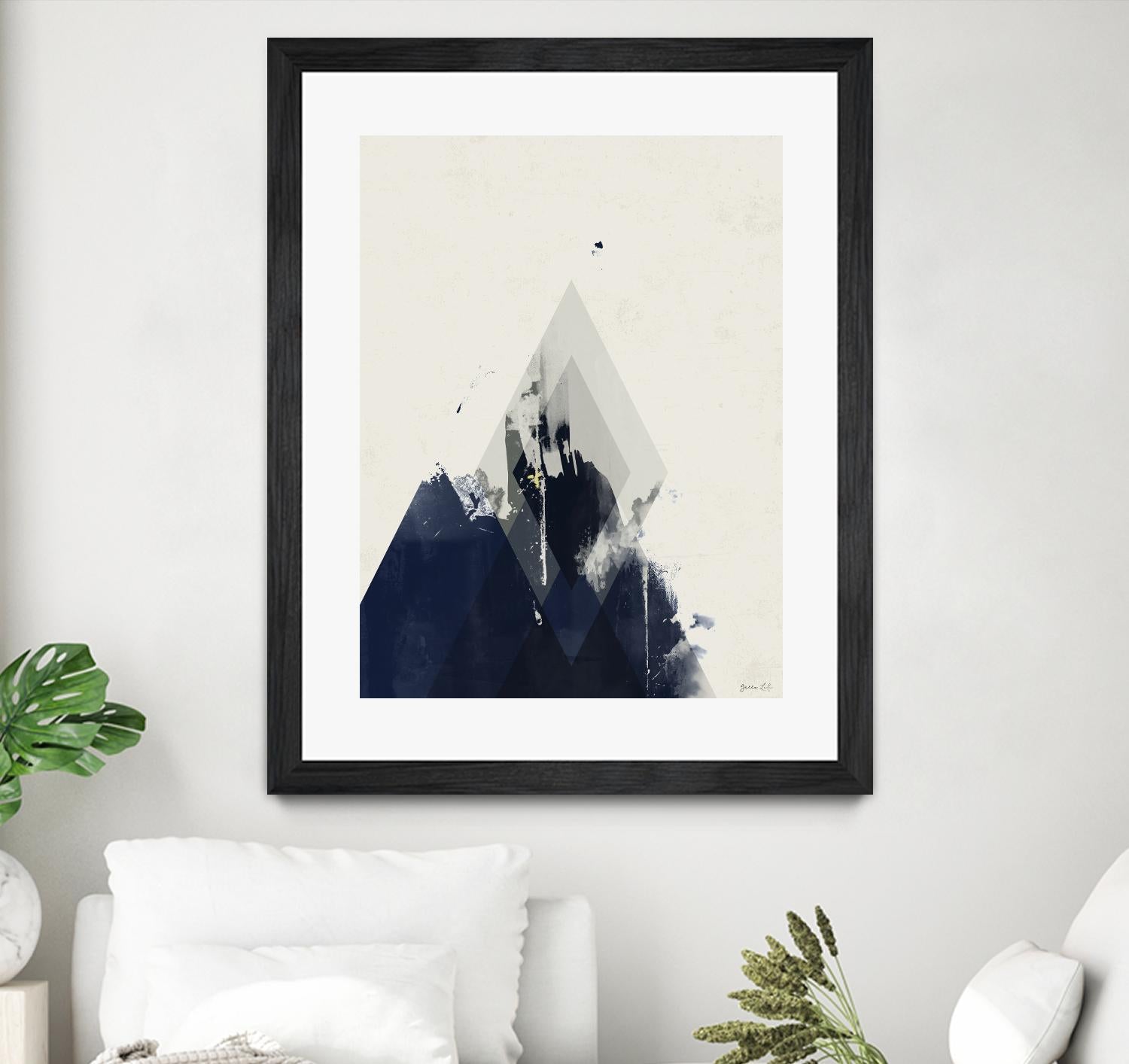 Beneath the Surface I by Green Lili on GIANT ART - blue abstract