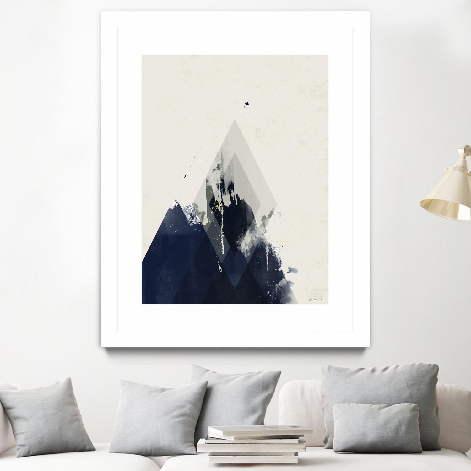 Beneath the Surface I by Green Lili on GIANT ART - blue abstract