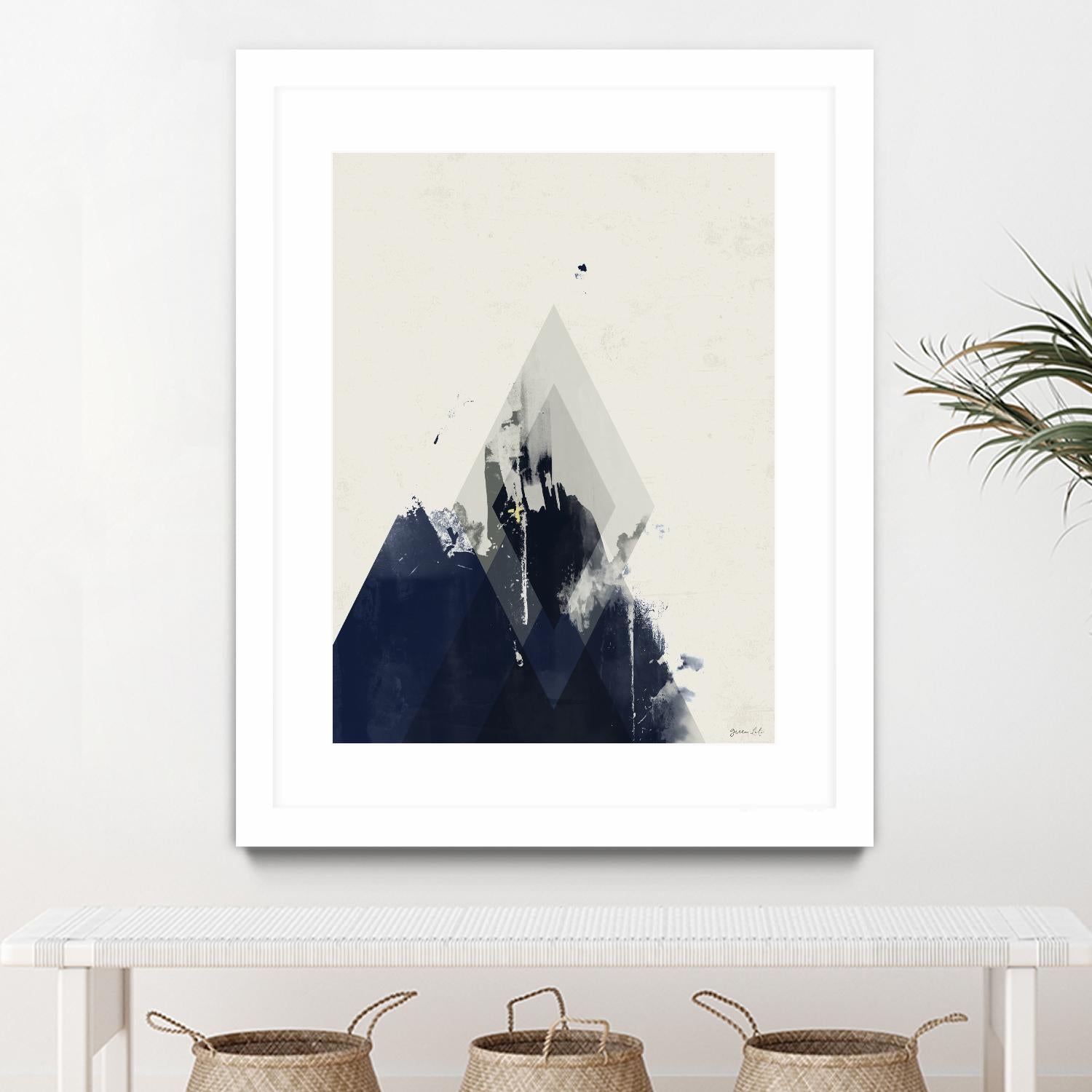 Beneath the Surface I by Green Lili on GIANT ART - blue abstract