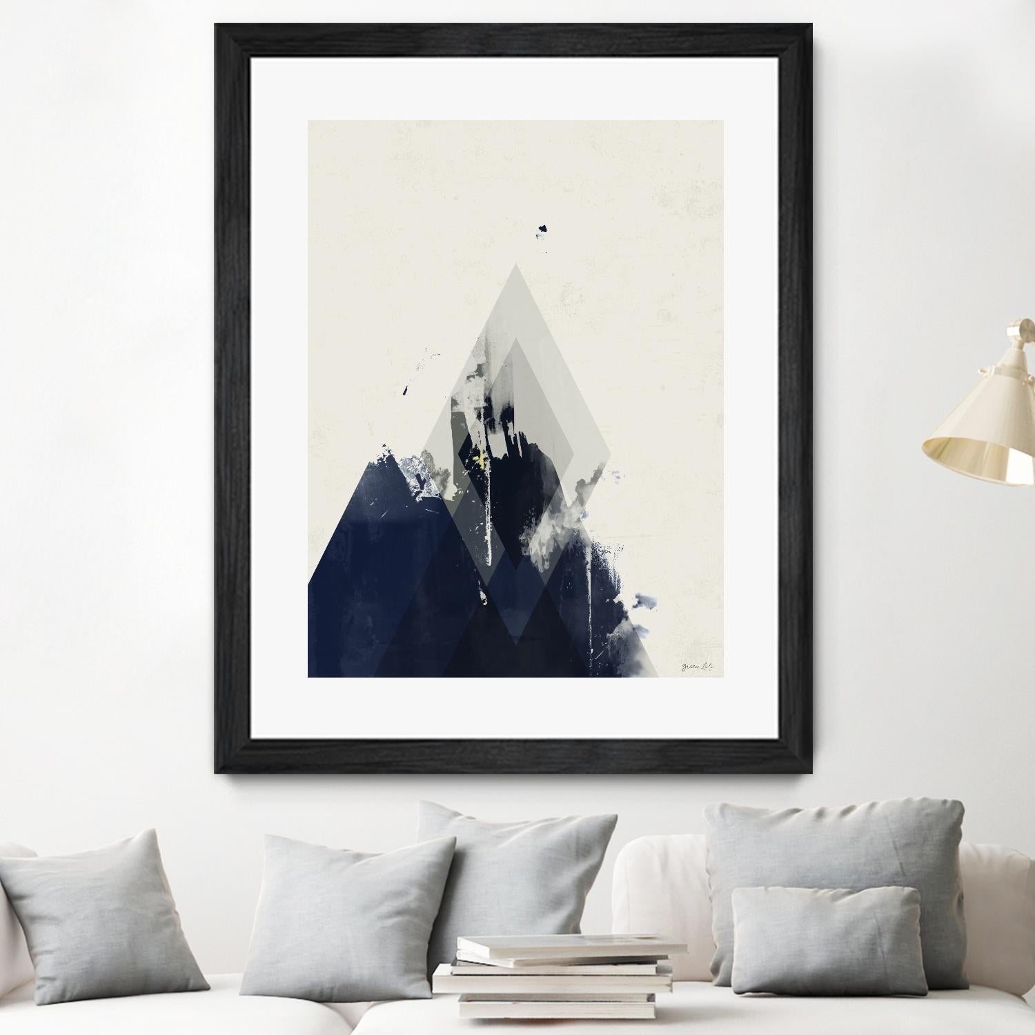 Beneath the Surface I by Green Lili on GIANT ART - blue abstract