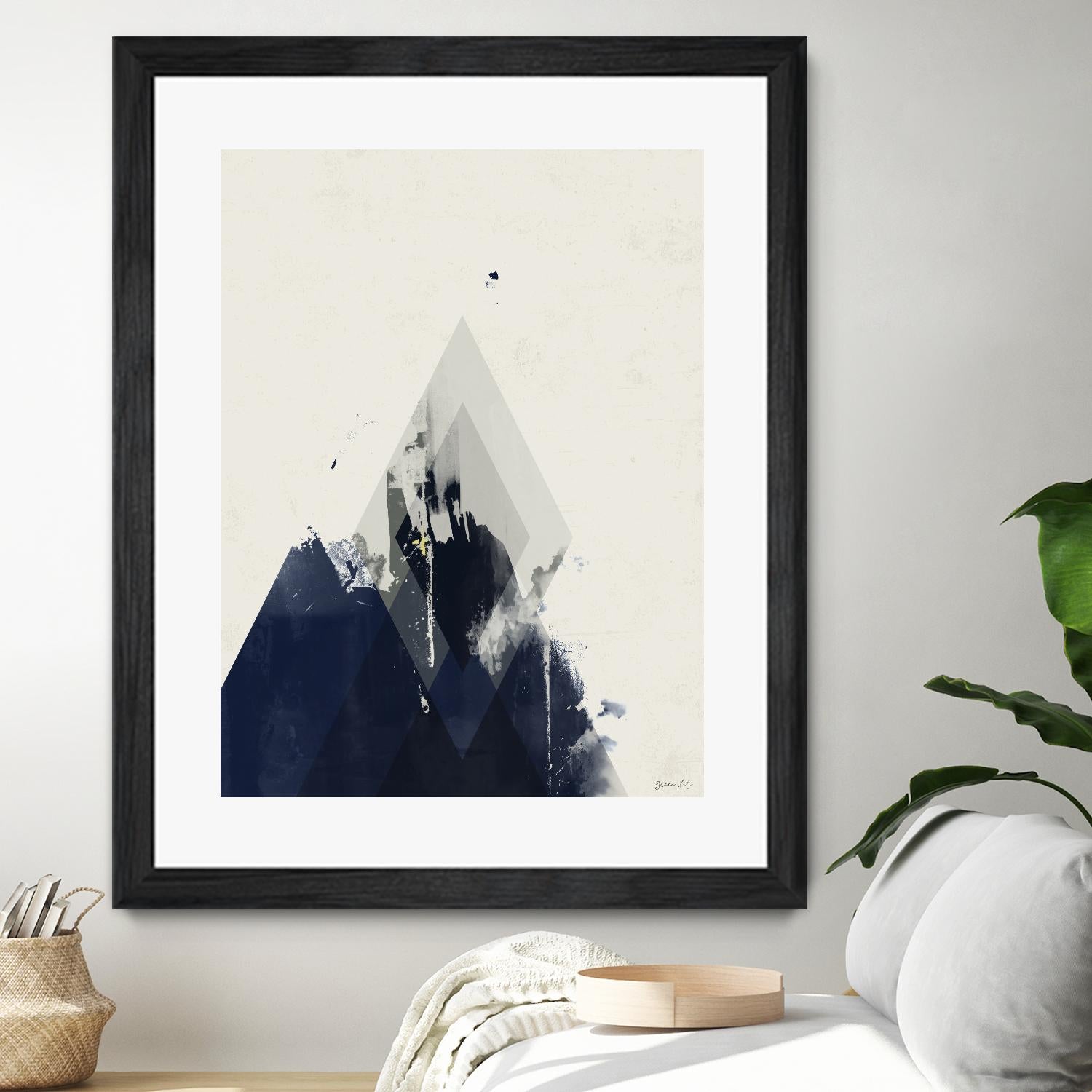 Beneath the Surface I by Green Lili on GIANT ART - blue abstract