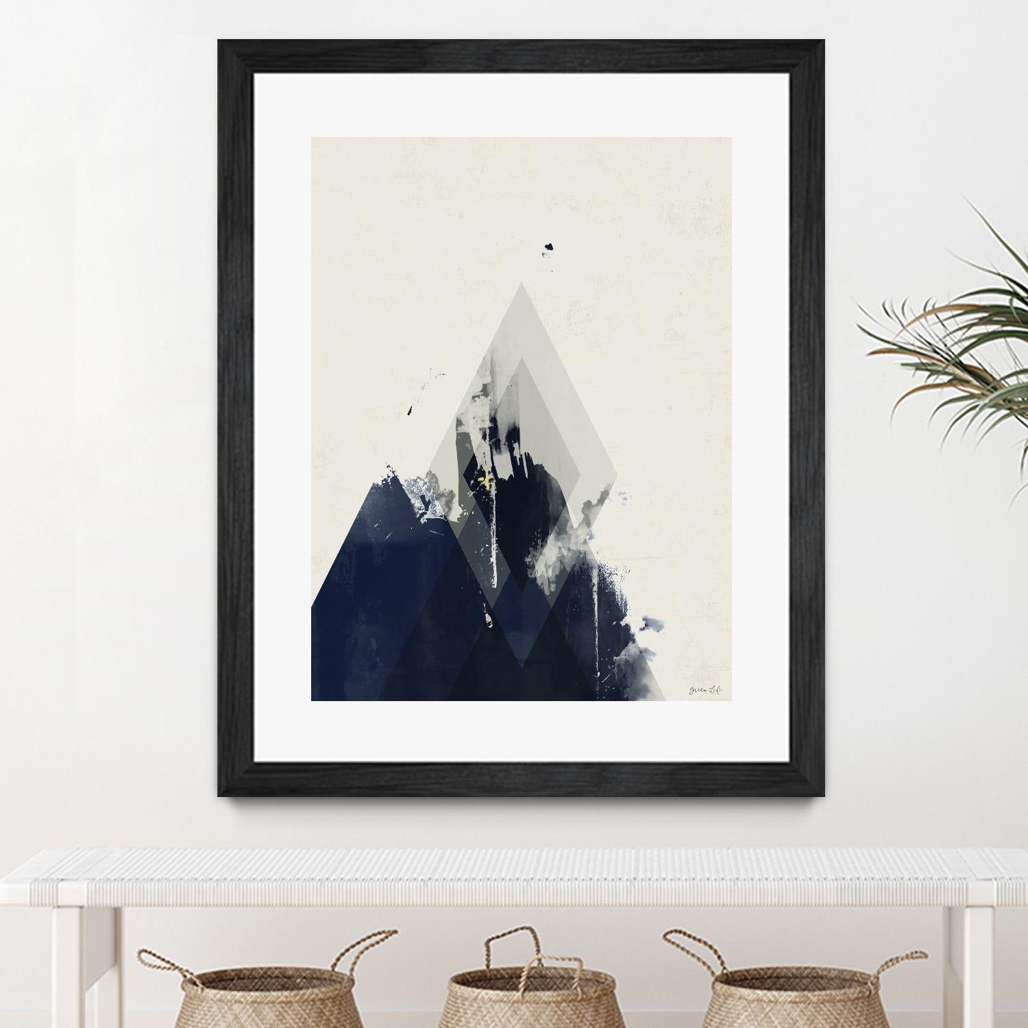 Beneath the Surface I by Green Lili on GIANT ART - blue abstract