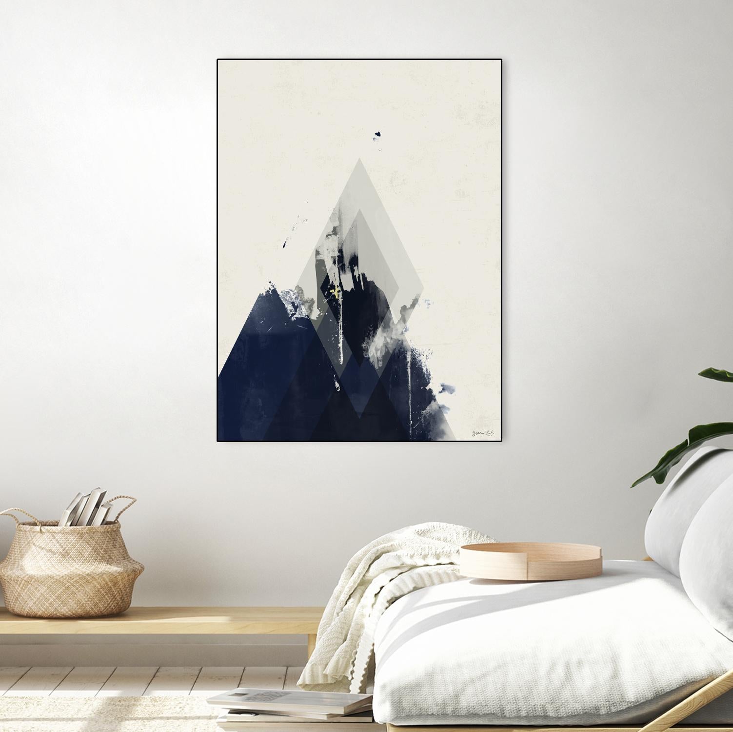 Beneath the Surface I by Green Lili on GIANT ART - blue abstract