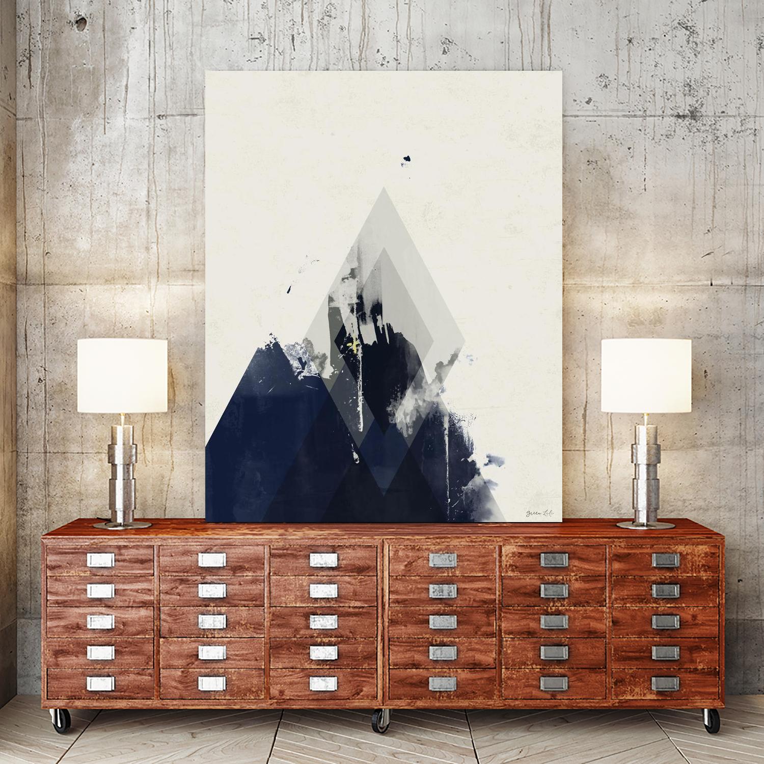 Beneath the Surface I by Green Lili on GIANT ART - blue abstract