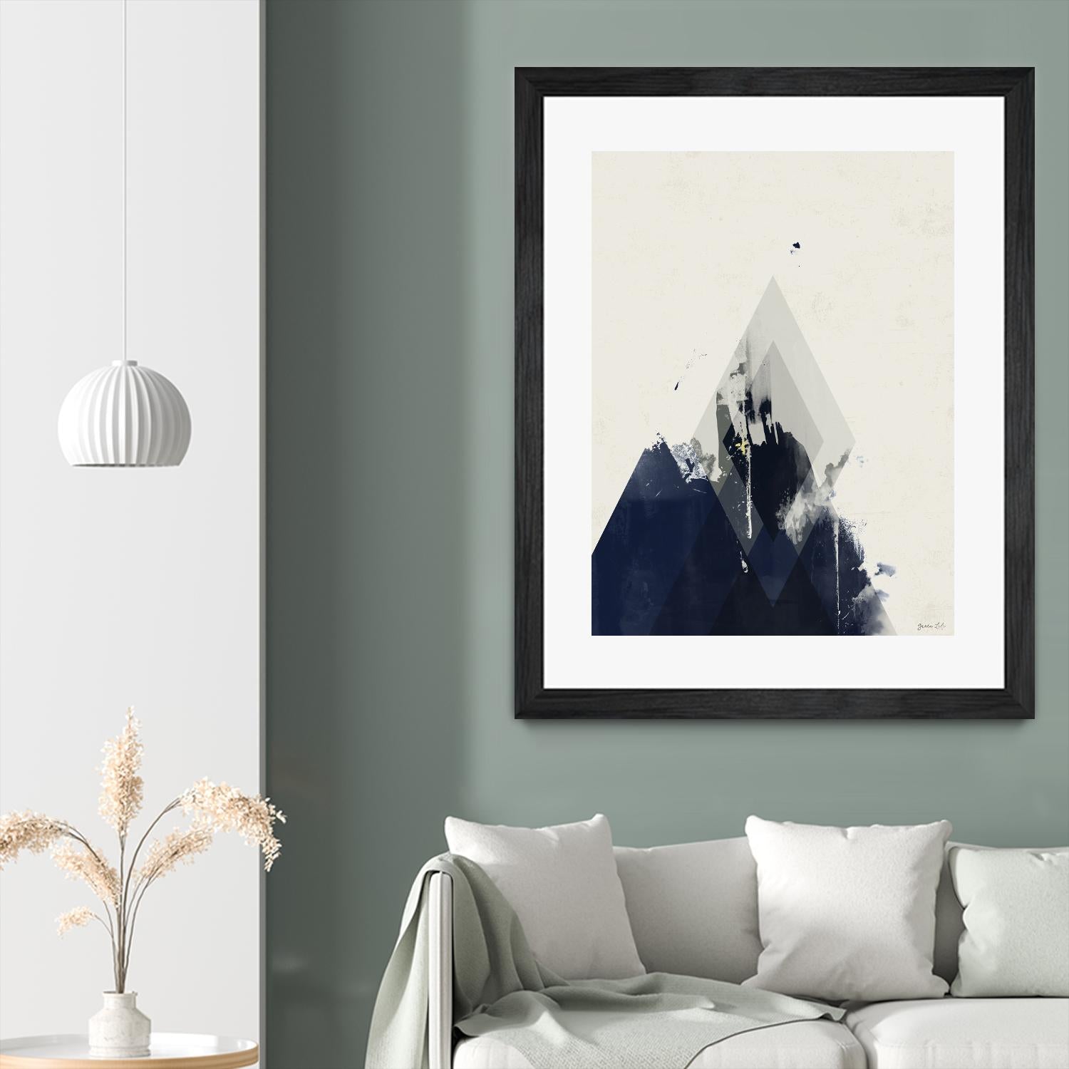 Beneath the Surface I by Green Lili on GIANT ART - blue abstract