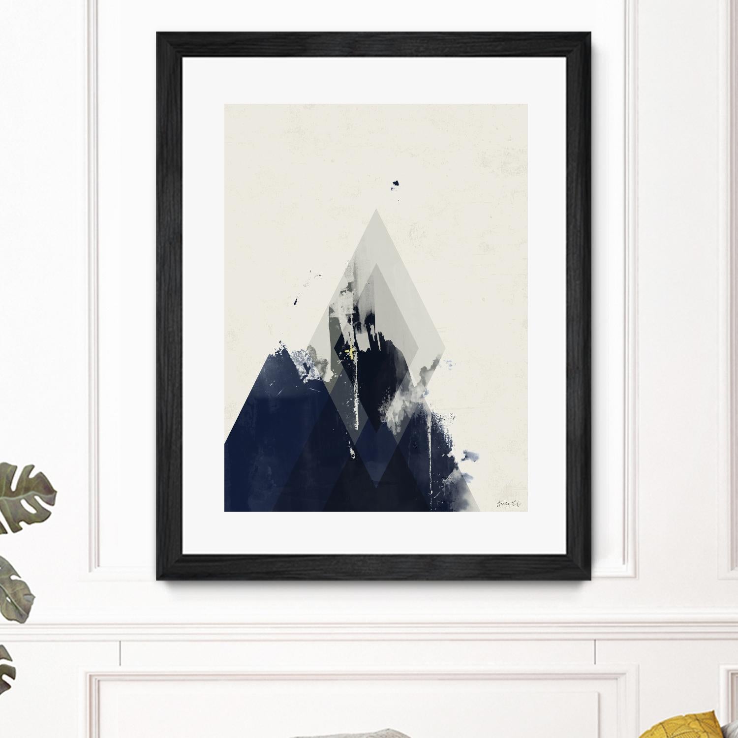 Beneath the Surface I by Green Lili on GIANT ART - blue abstract