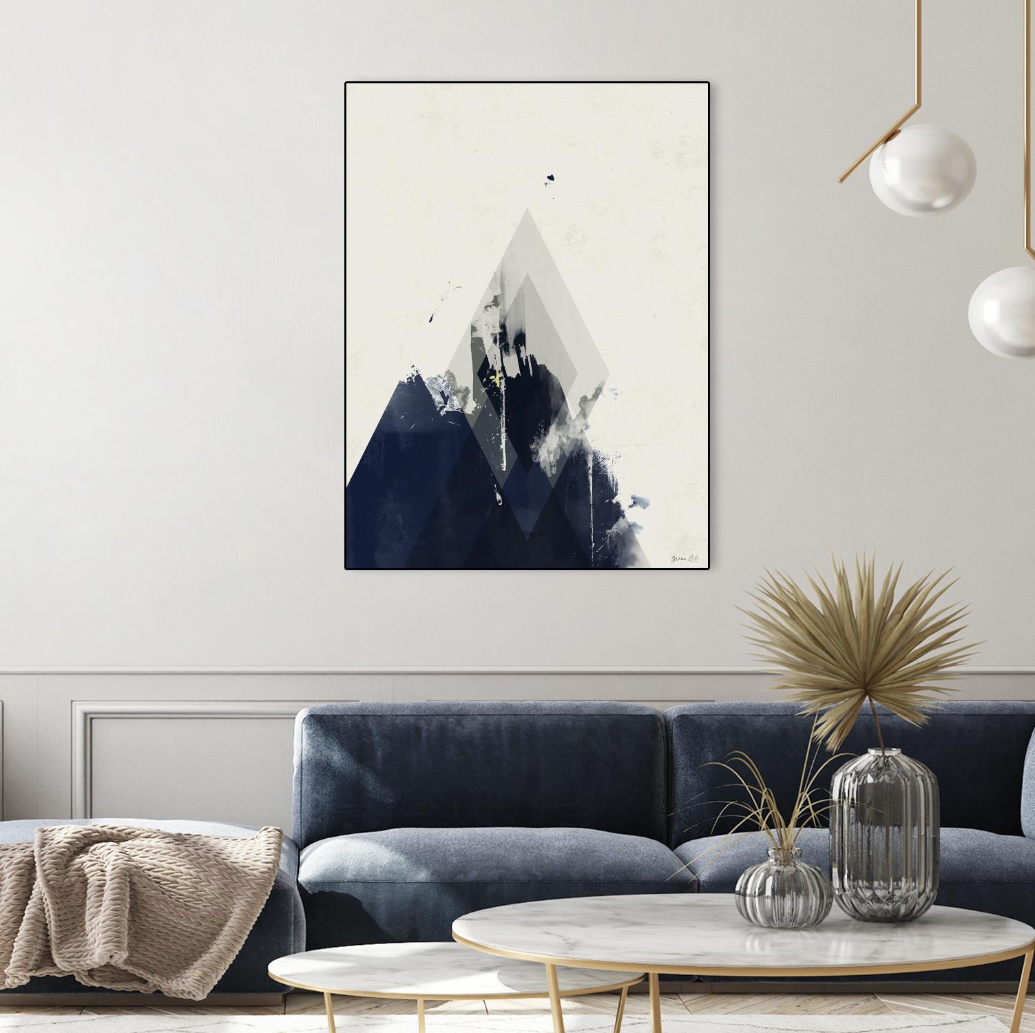 Beneath the Surface I by Green Lili on GIANT ART - blue abstract