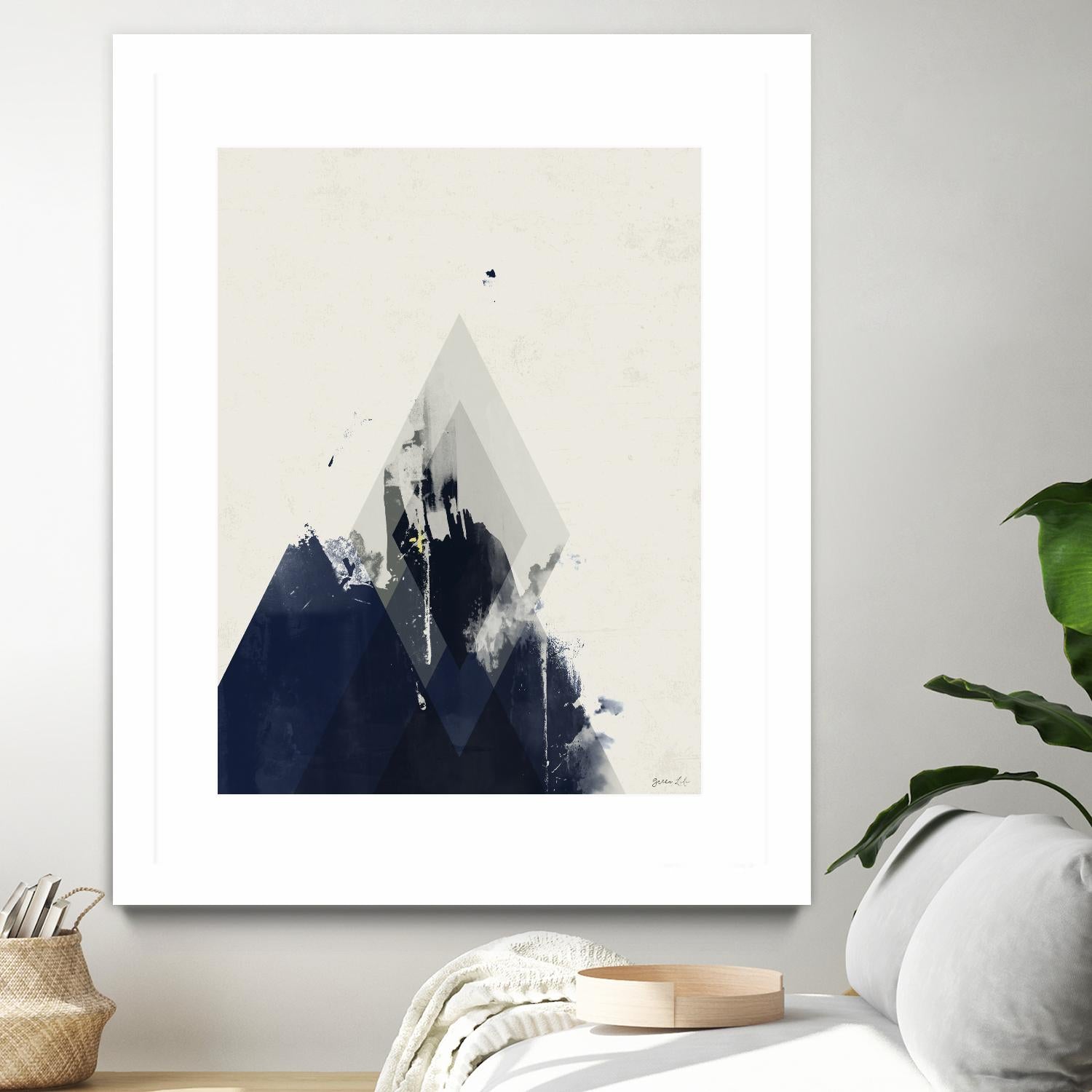 Beneath the Surface I by Green Lili on GIANT ART - blue abstract