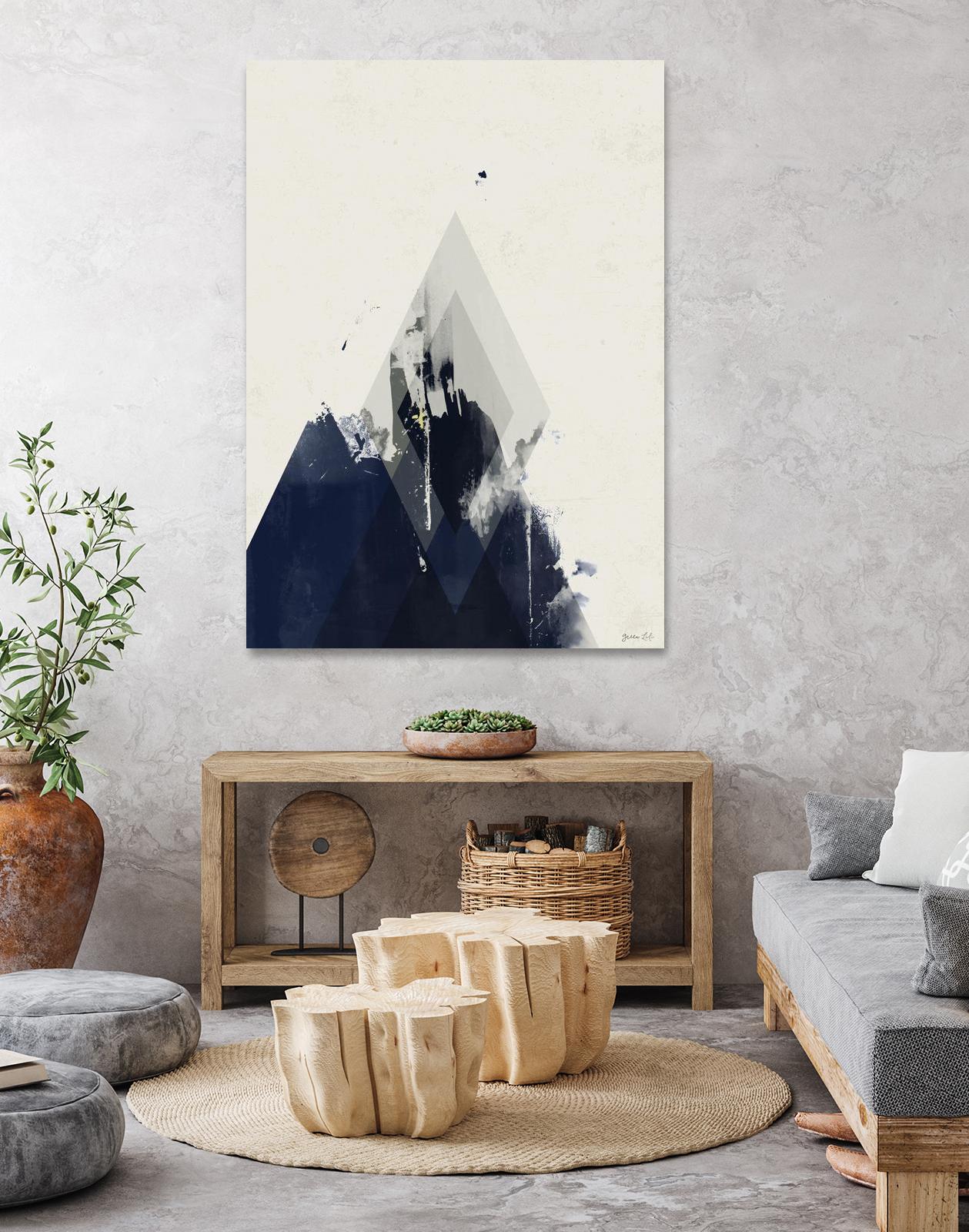 Beneath the Surface I by Green Lili on GIANT ART - blue abstract