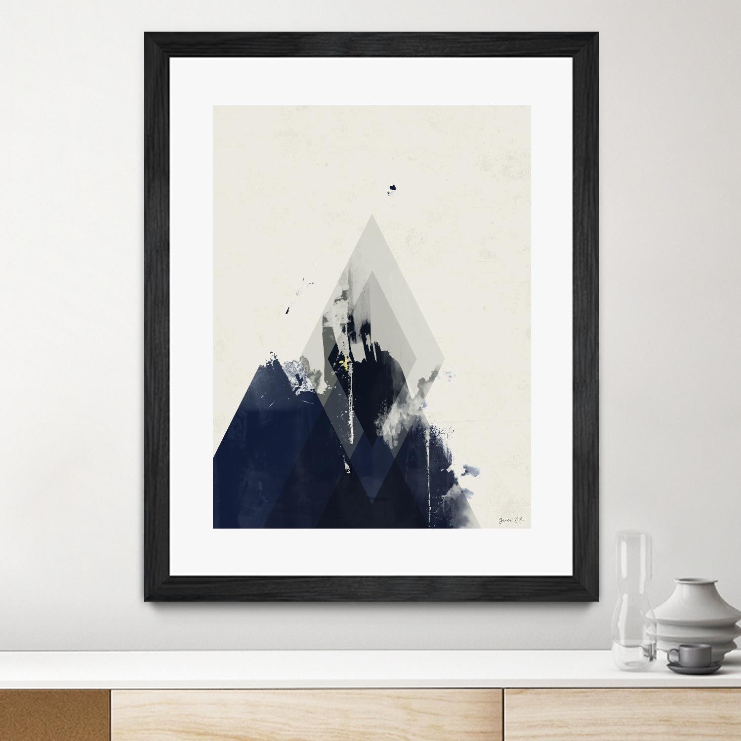 Beneath the Surface I by Green Lili on GIANT ART - blue abstract