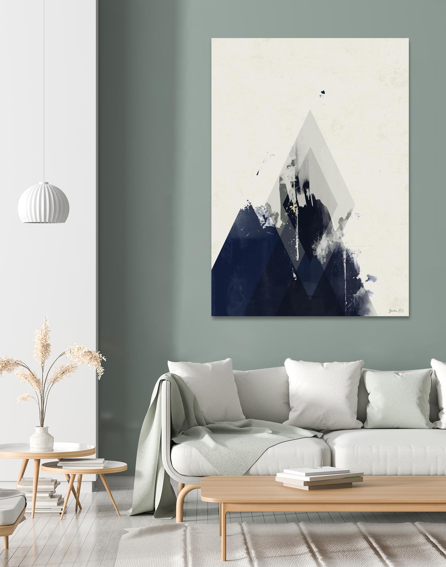 Beneath the Surface I by Green Lili on GIANT ART - blue abstract