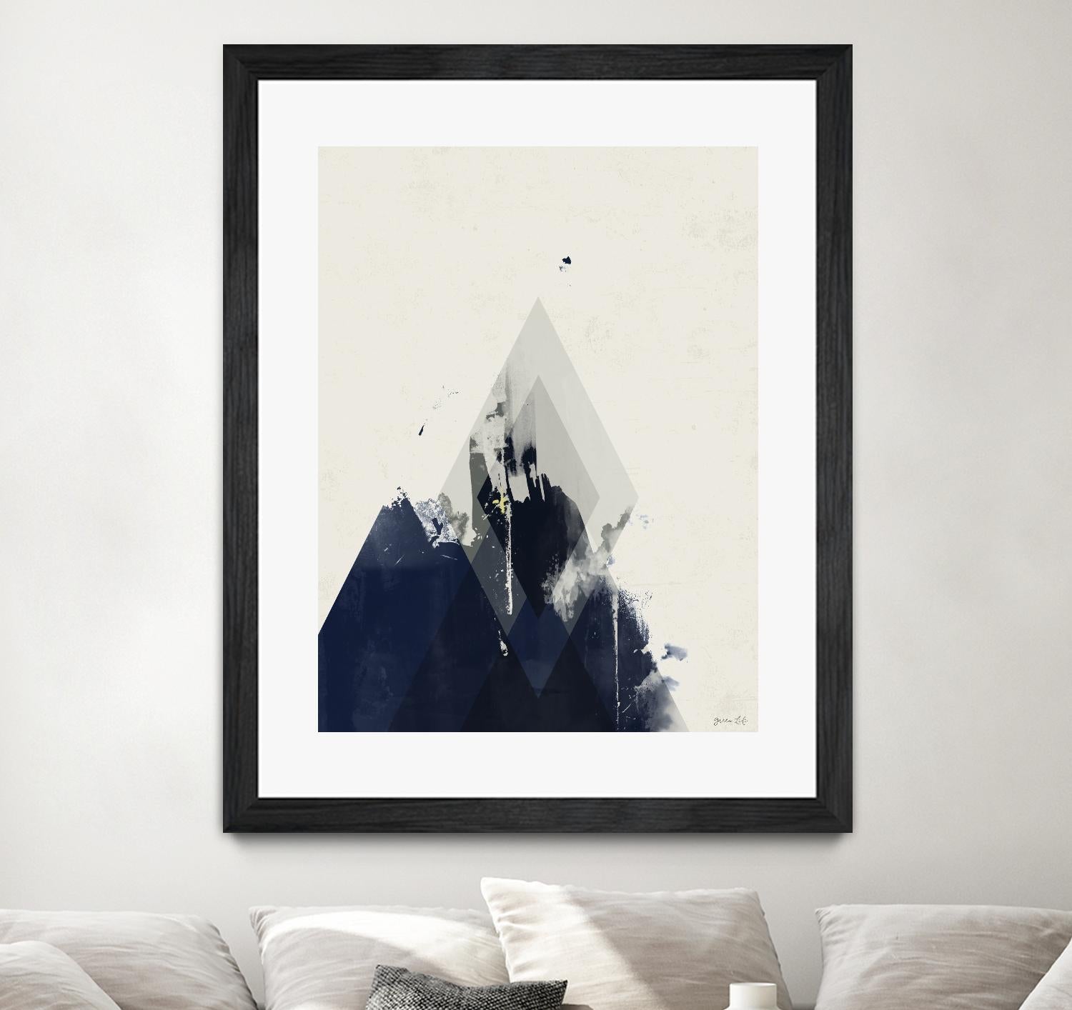 Beneath the Surface I by Green Lili on GIANT ART - blue abstract