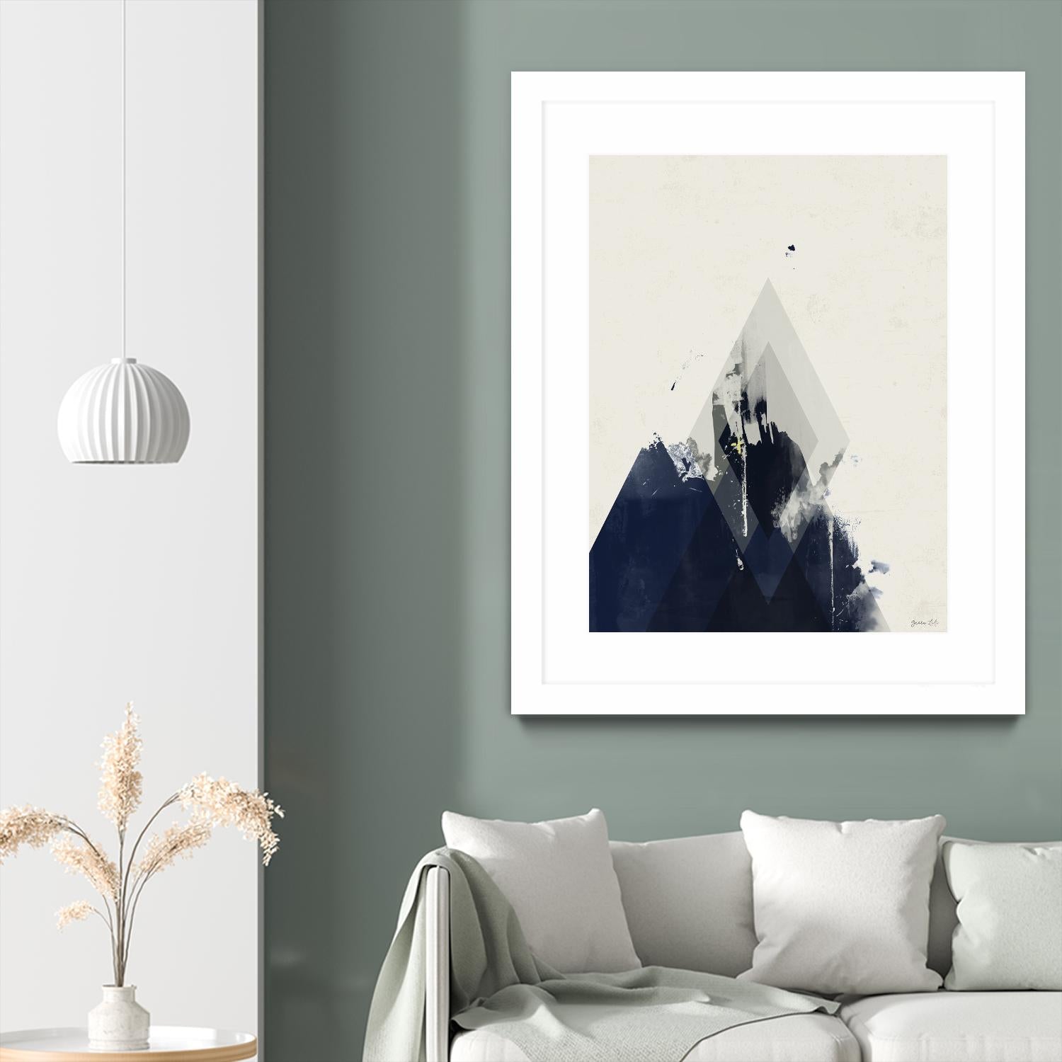 Beneath the Surface I by Green Lili on GIANT ART - blue abstract