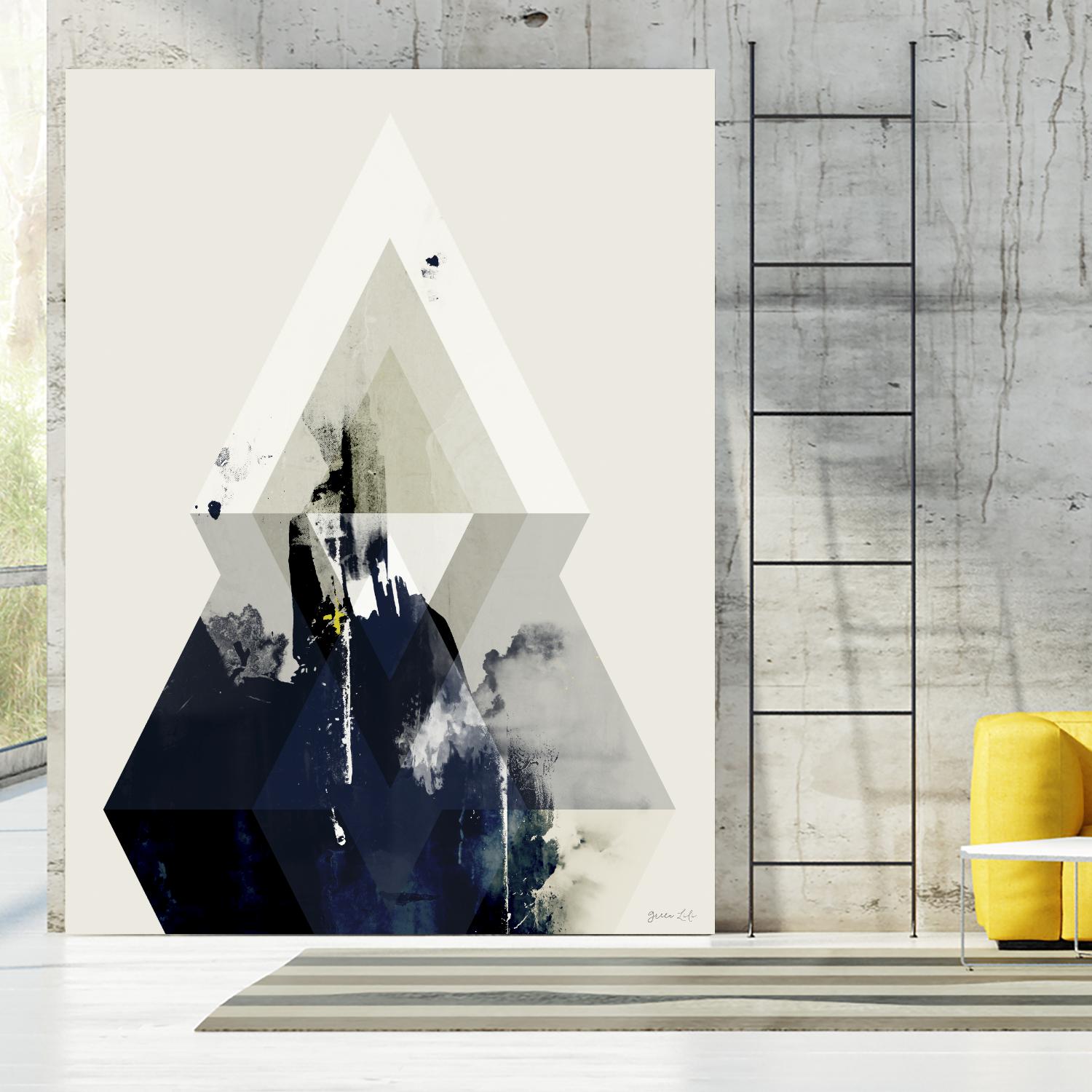 Beneath the Surface III by Green Lili on GIANT ART - blue abstract