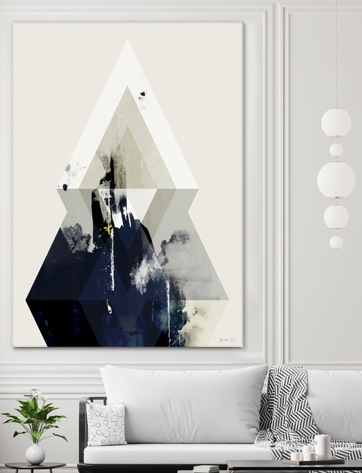 Beneath the Surface III by Green Lili on GIANT ART - blue abstract