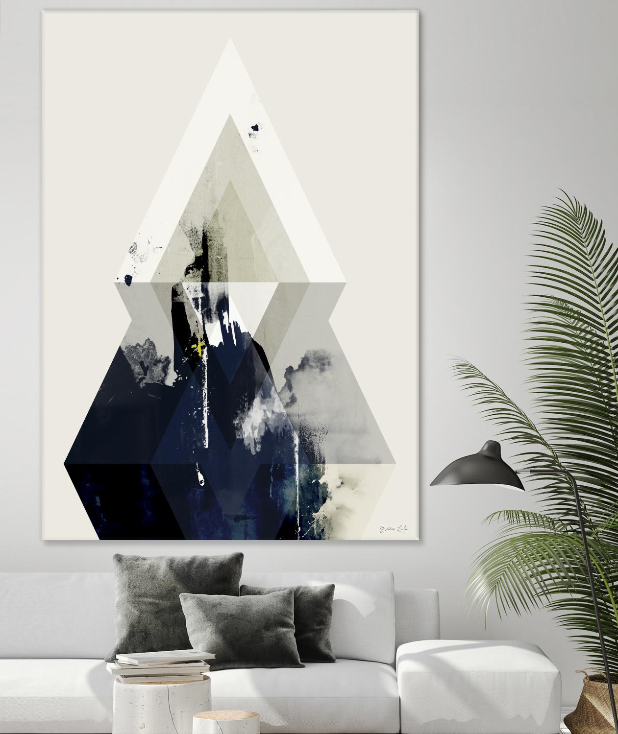 Beneath the Surface III by Green Lili on GIANT ART - blue abstract