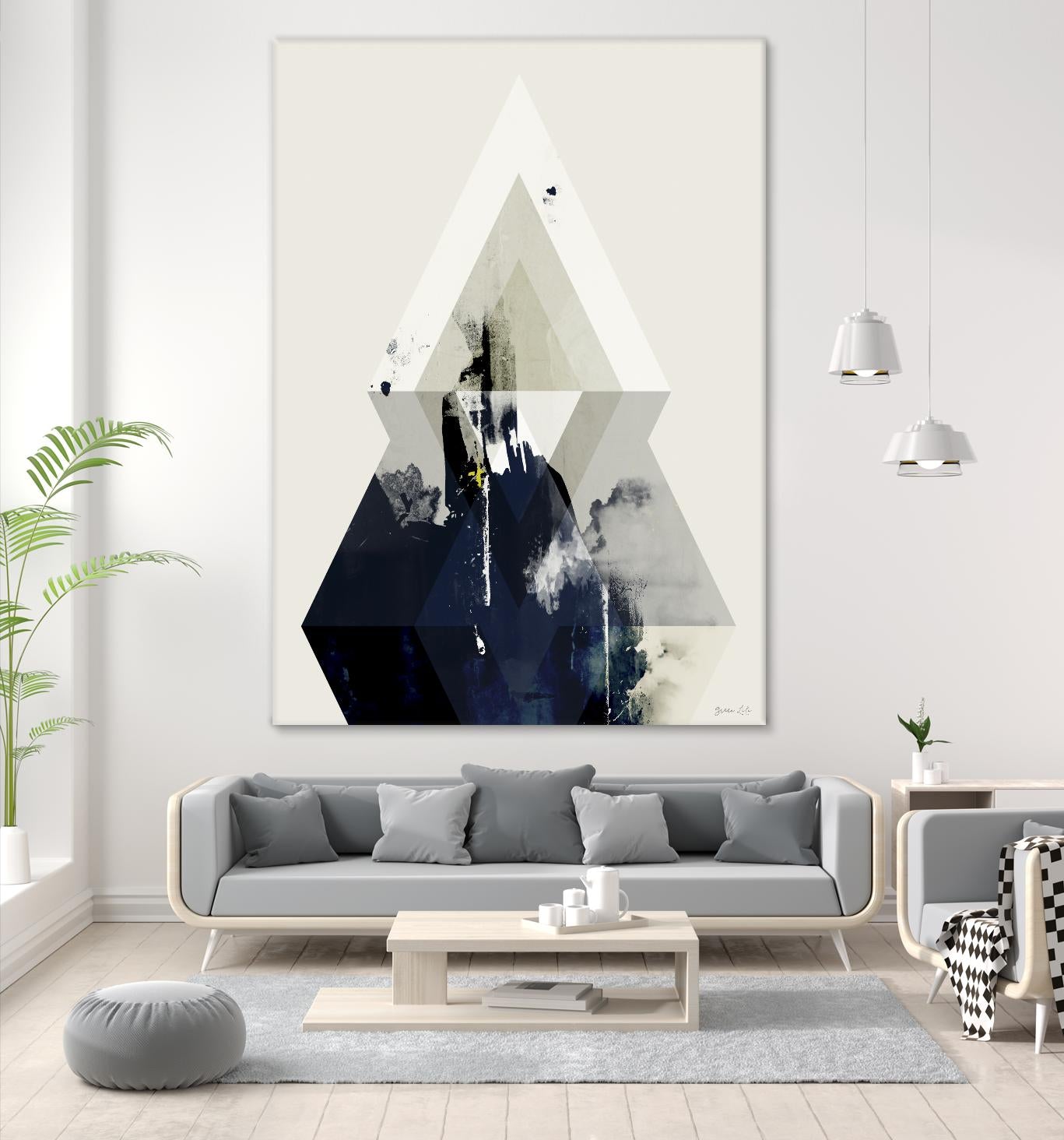 Beneath the Surface III by Green Lili on GIANT ART - blue abstract