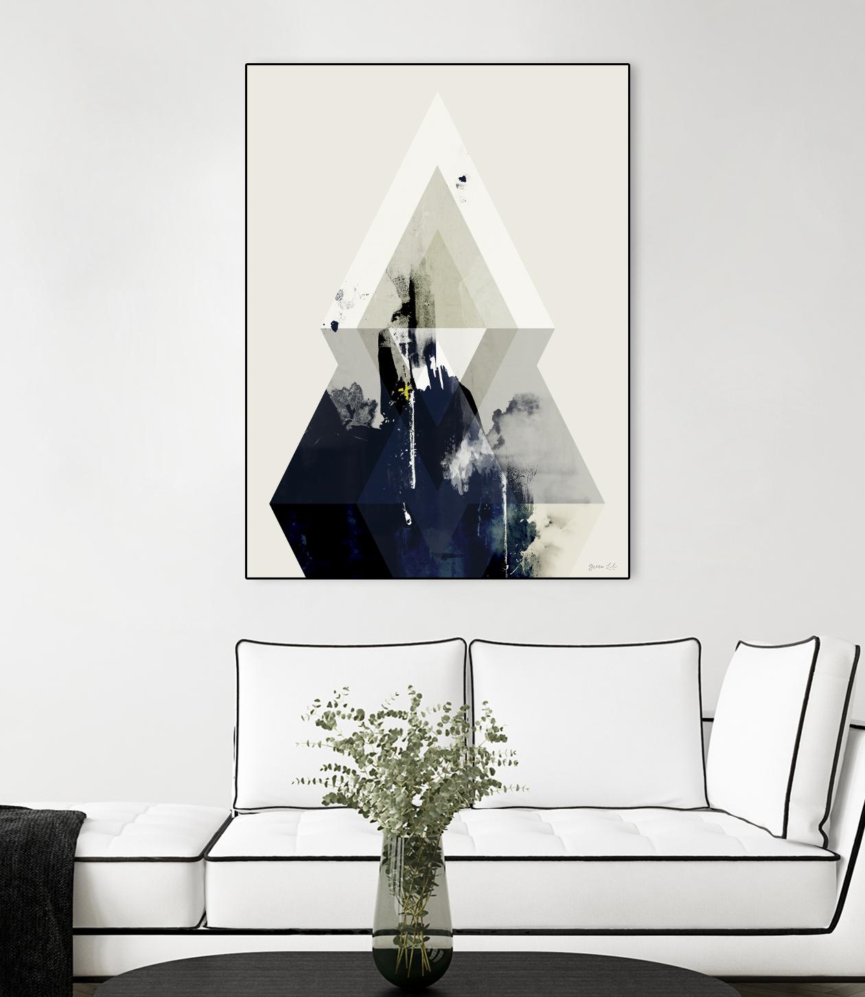 Beneath the Surface III by Green Lili on GIANT ART - blue abstract