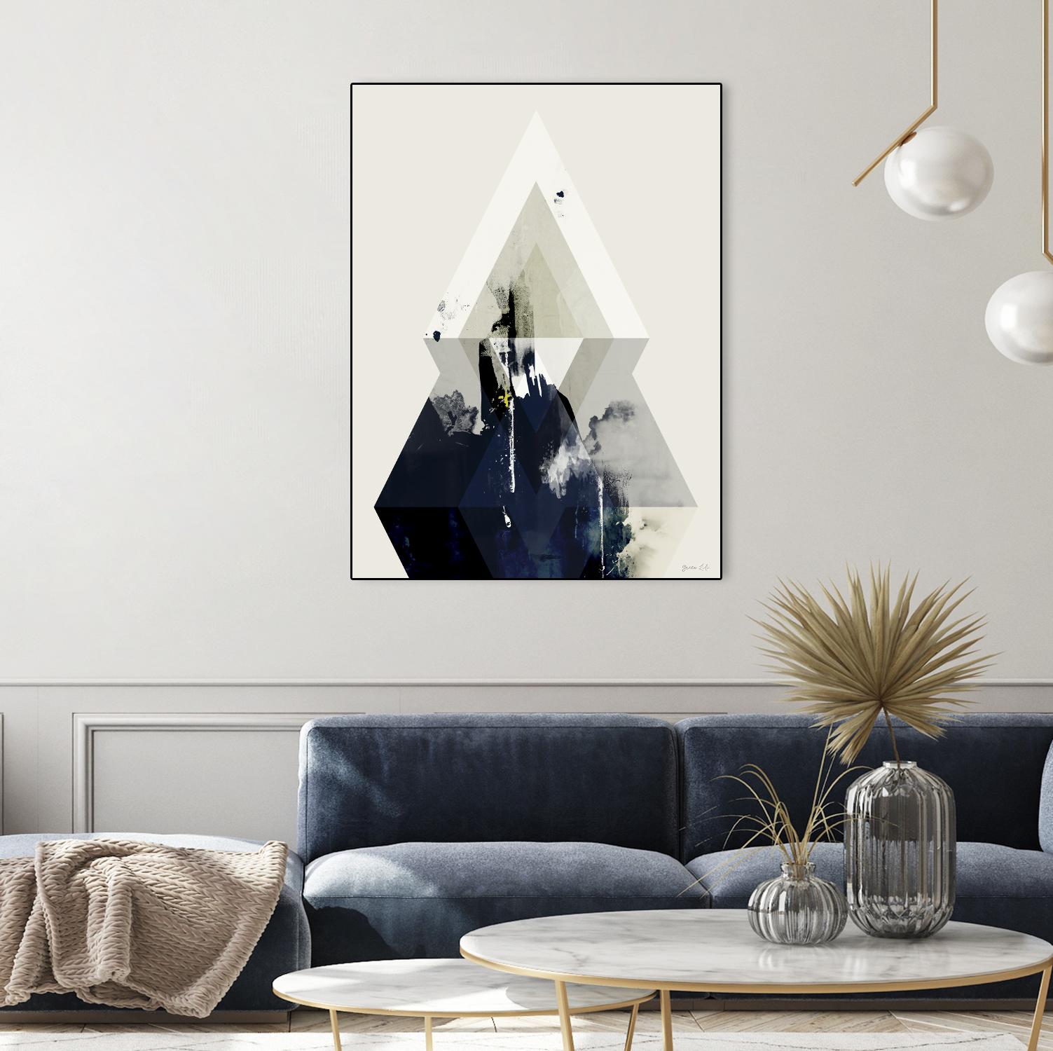 Beneath the Surface III by Green Lili on GIANT ART - blue abstract