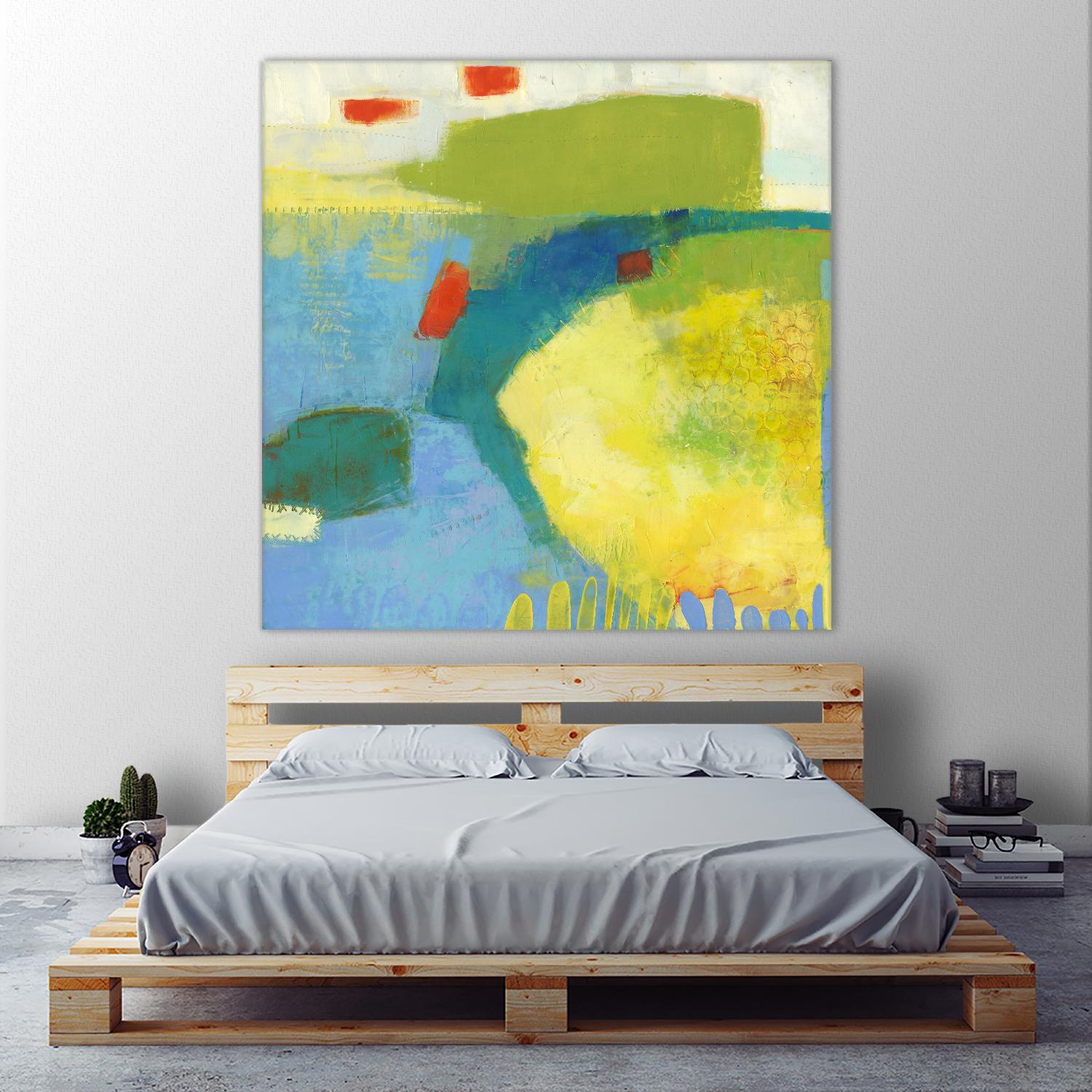 Keswick IV by Sue Jachimiec on GIANT ART - blue abstract
