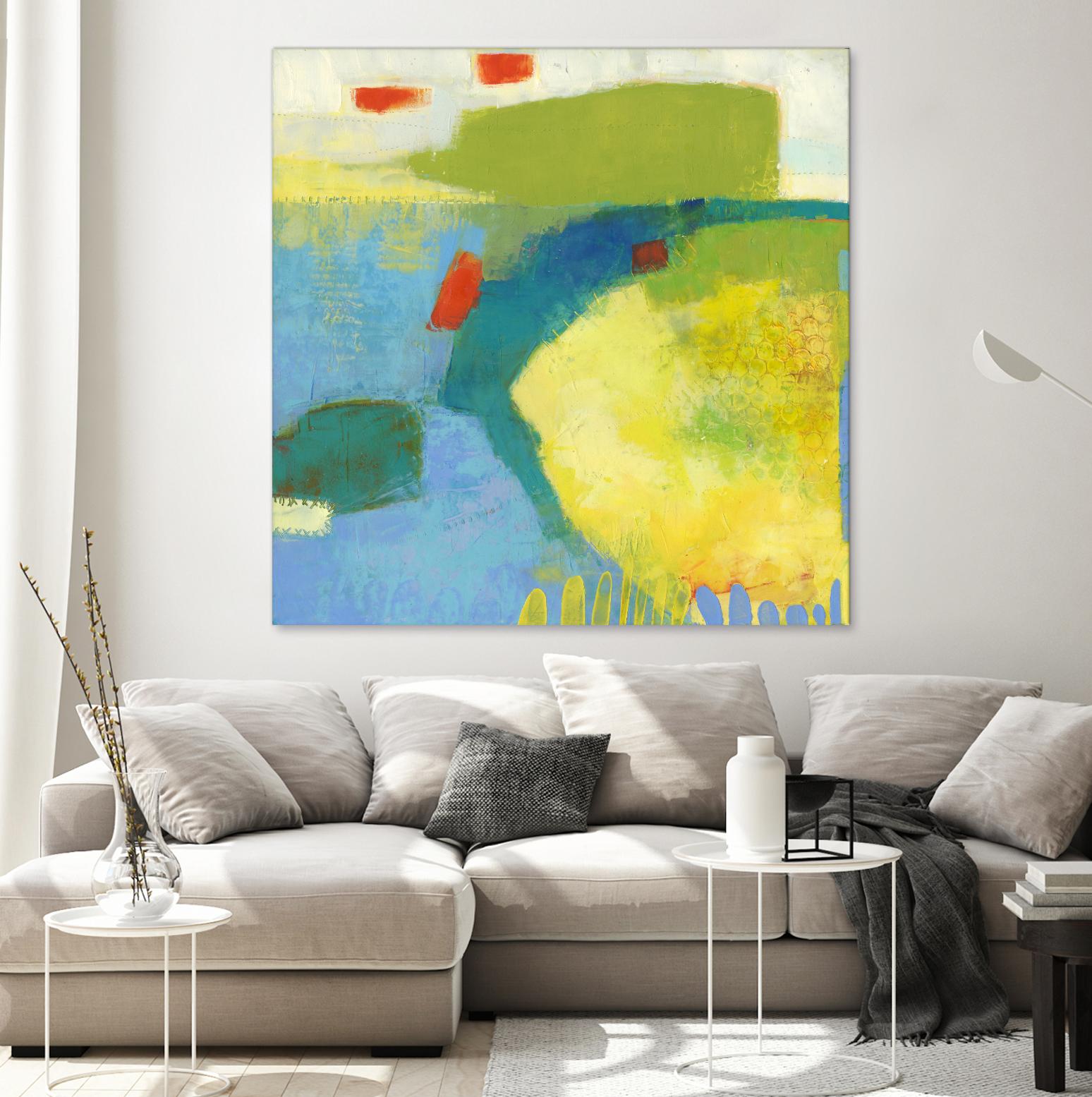 Keswick IV by Sue Jachimiec on GIANT ART - blue abstract