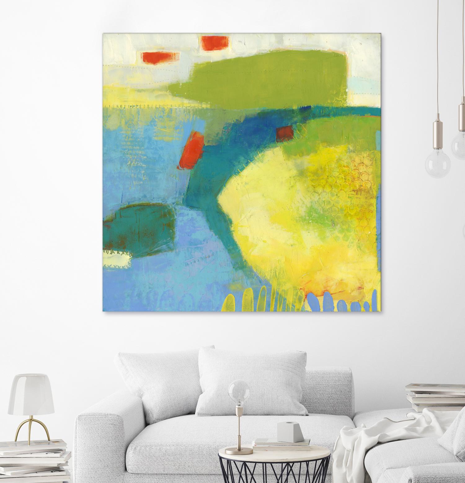 Keswick IV by Sue Jachimiec on GIANT ART - blue abstract