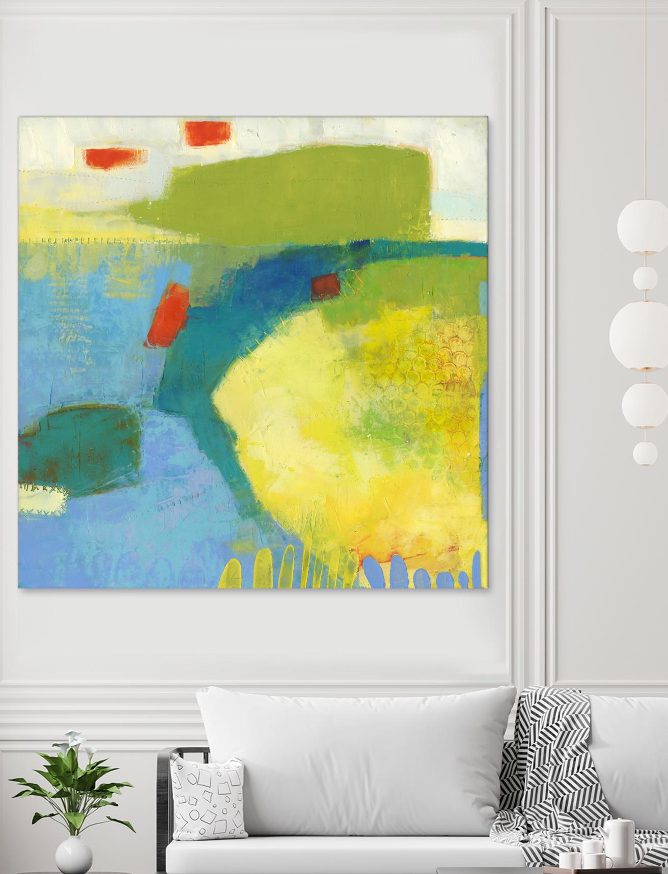 Keswick IV by Sue Jachimiec on GIANT ART - blue abstract