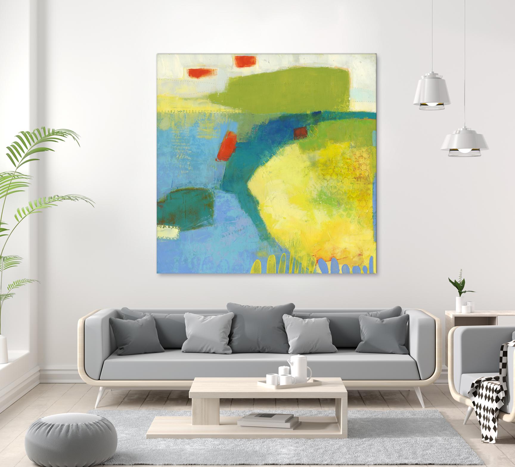 Keswick IV by Sue Jachimiec on GIANT ART - blue abstract