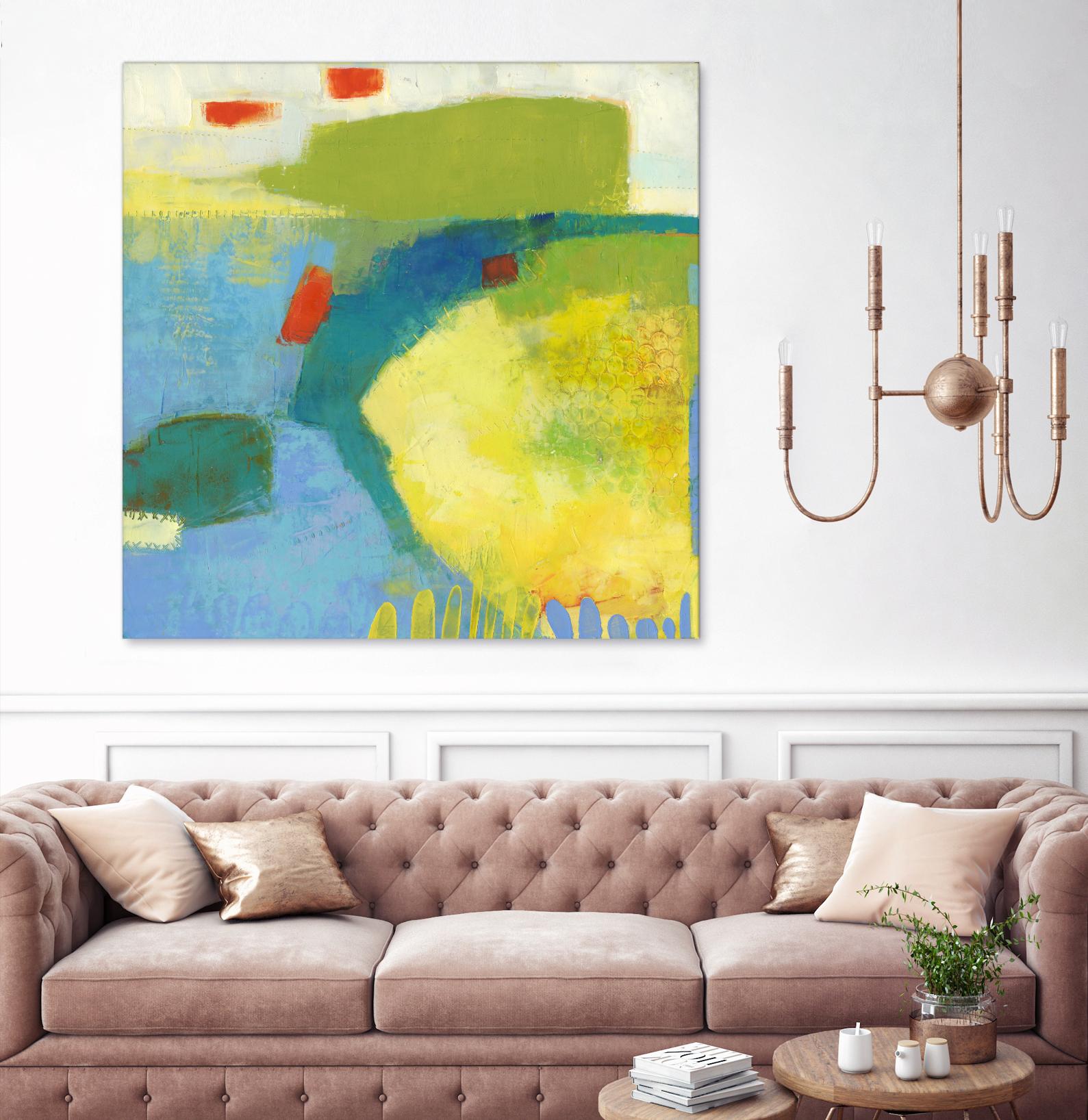 Keswick IV by Sue Jachimiec on GIANT ART - blue abstract