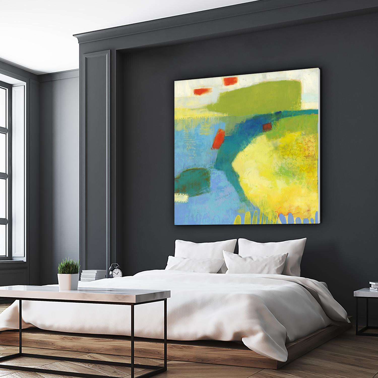 Keswick IV by Sue Jachimiec on GIANT ART - blue abstract