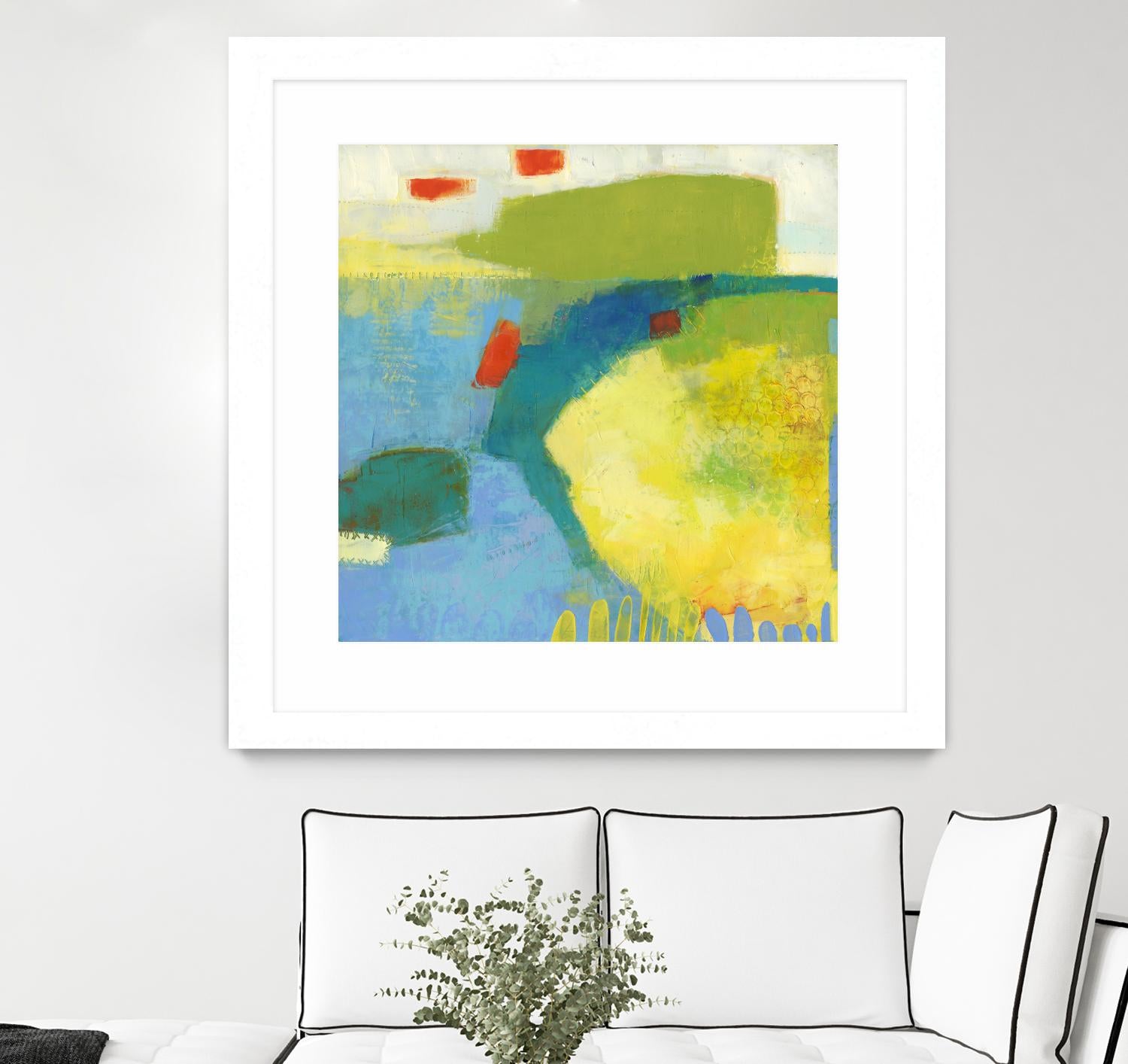 Keswick IV by Sue Jachimiec on GIANT ART - blue abstract