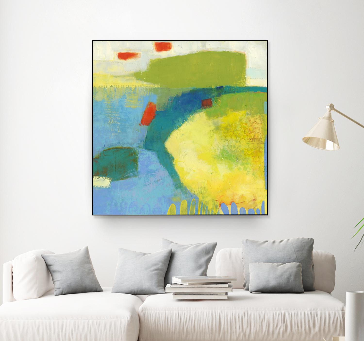 Keswick IV by Sue Jachimiec on GIANT ART - blue abstract