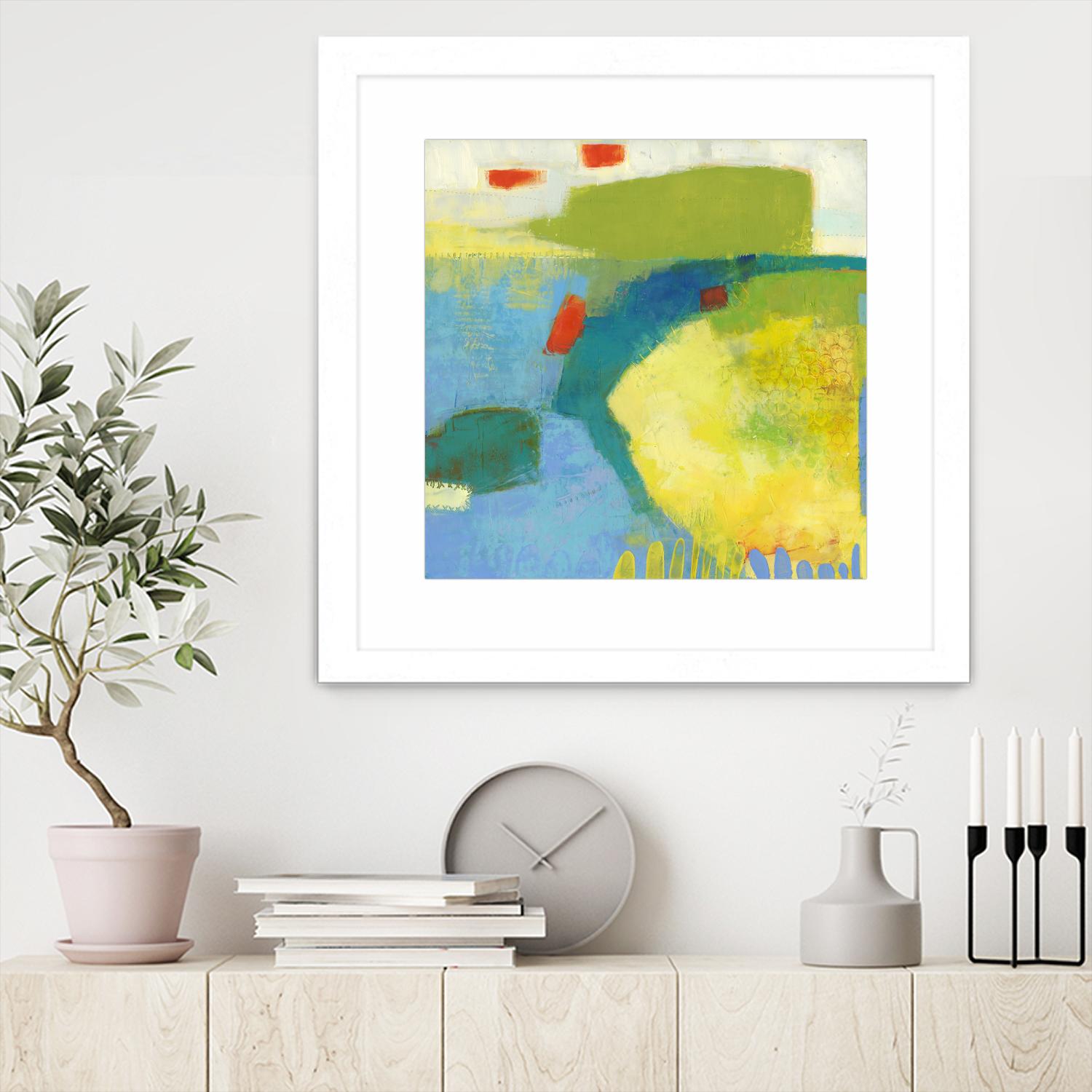 Keswick IV by Sue Jachimiec on GIANT ART - blue abstract