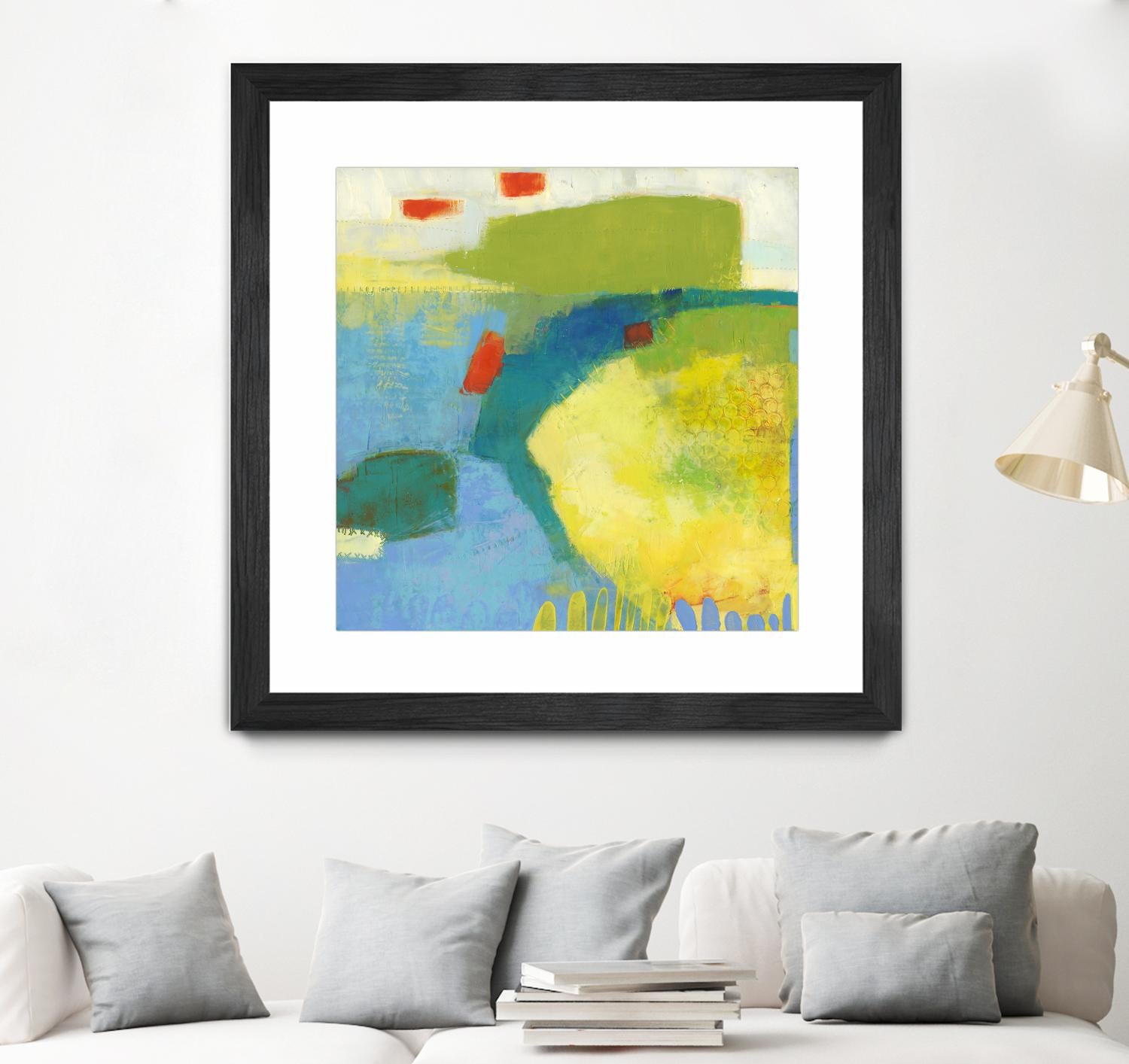 Keswick IV by Sue Jachimiec on GIANT ART - blue abstract