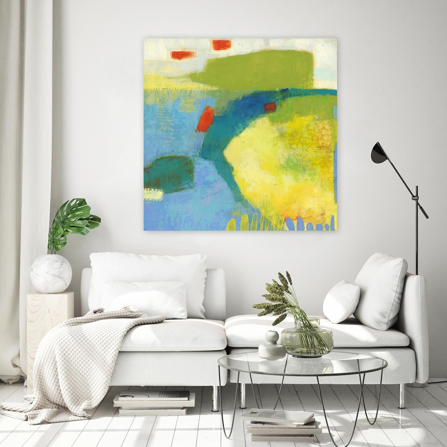 Keswick IV by Sue Jachimiec on GIANT ART - blue abstract