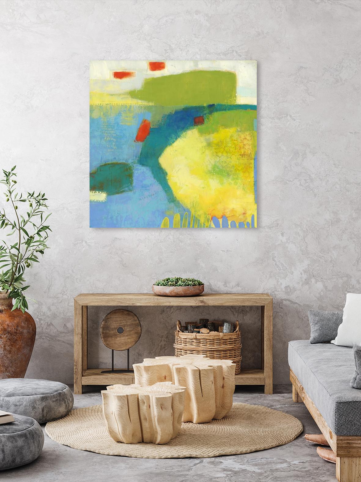 Keswick IV by Sue Jachimiec on GIANT ART - blue abstract