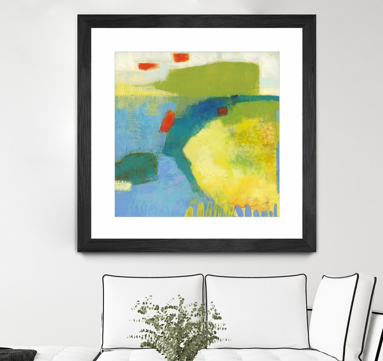 Keswick IV by Sue Jachimiec on GIANT ART - blue abstract