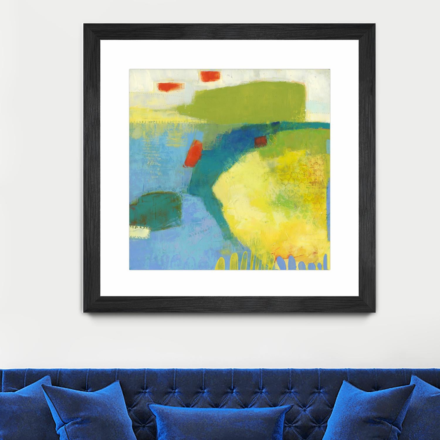 Keswick IV by Sue Jachimiec on GIANT ART - blue abstract