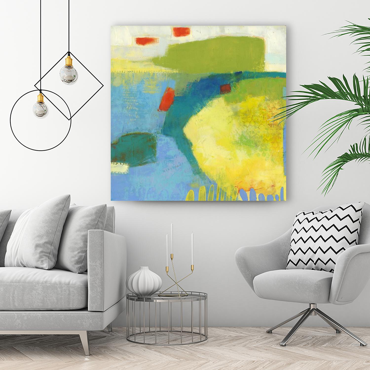 Keswick IV by Sue Jachimiec on GIANT ART - blue abstract