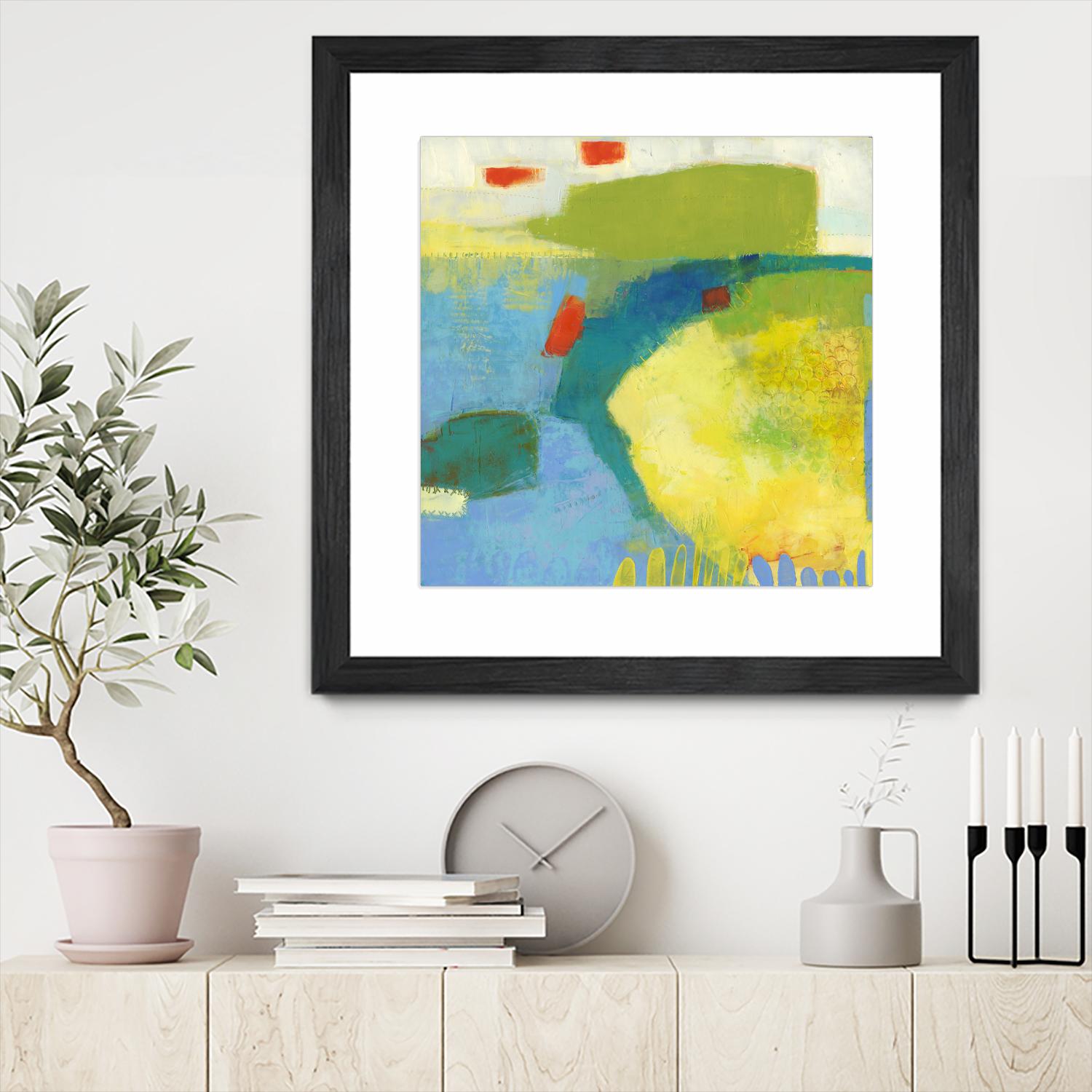 Keswick IV by Sue Jachimiec on GIANT ART - blue abstract