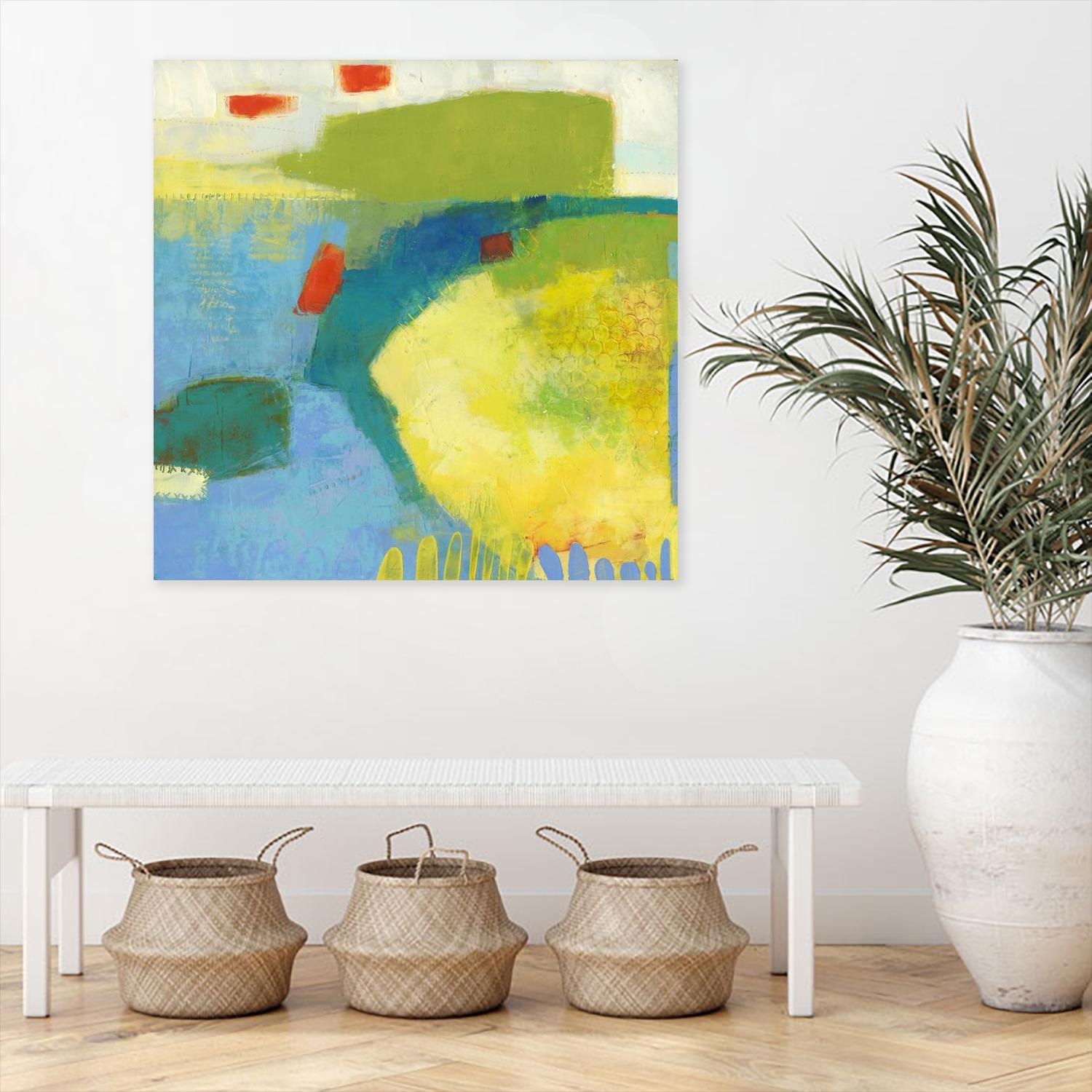 Keswick IV by Sue Jachimiec on GIANT ART - blue abstract