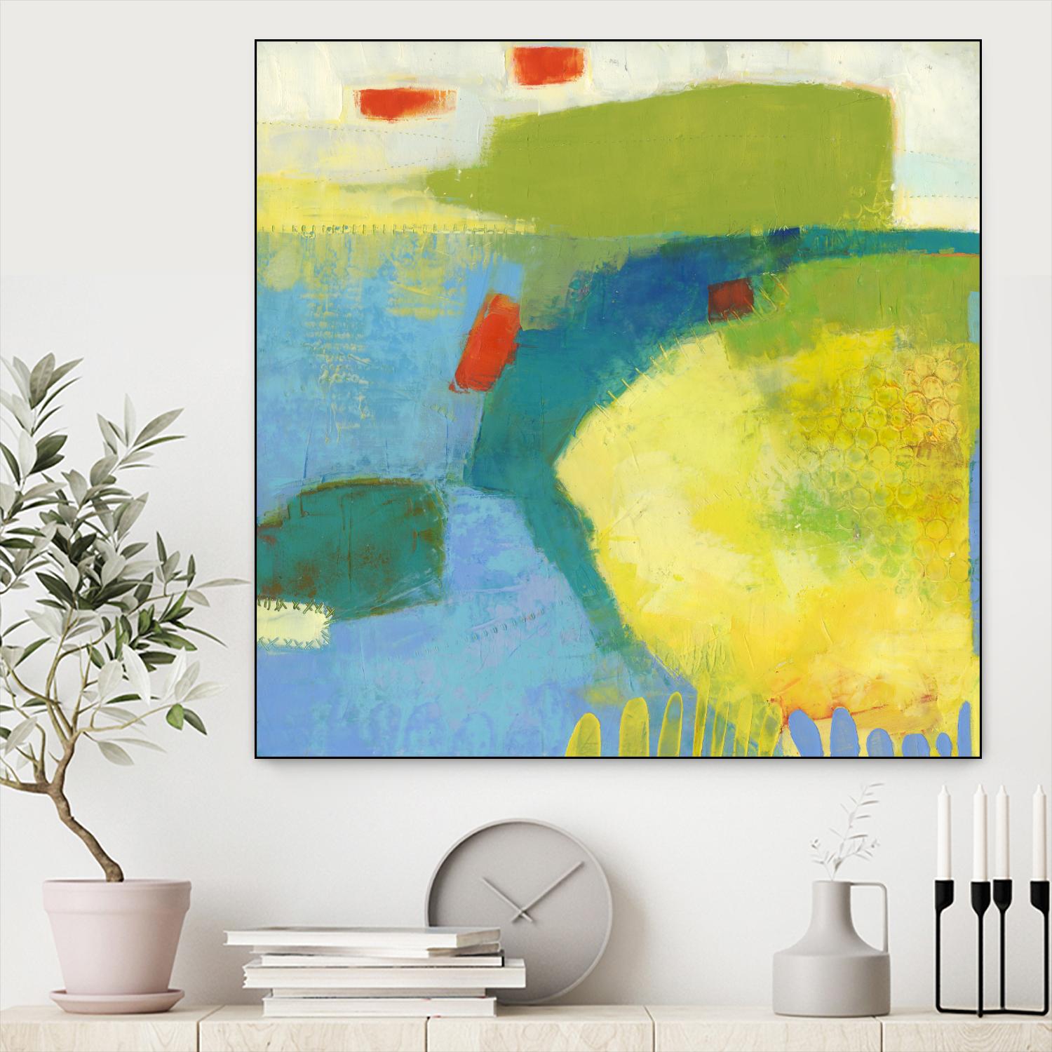 Keswick IV by Sue Jachimiec on GIANT ART - blue abstract