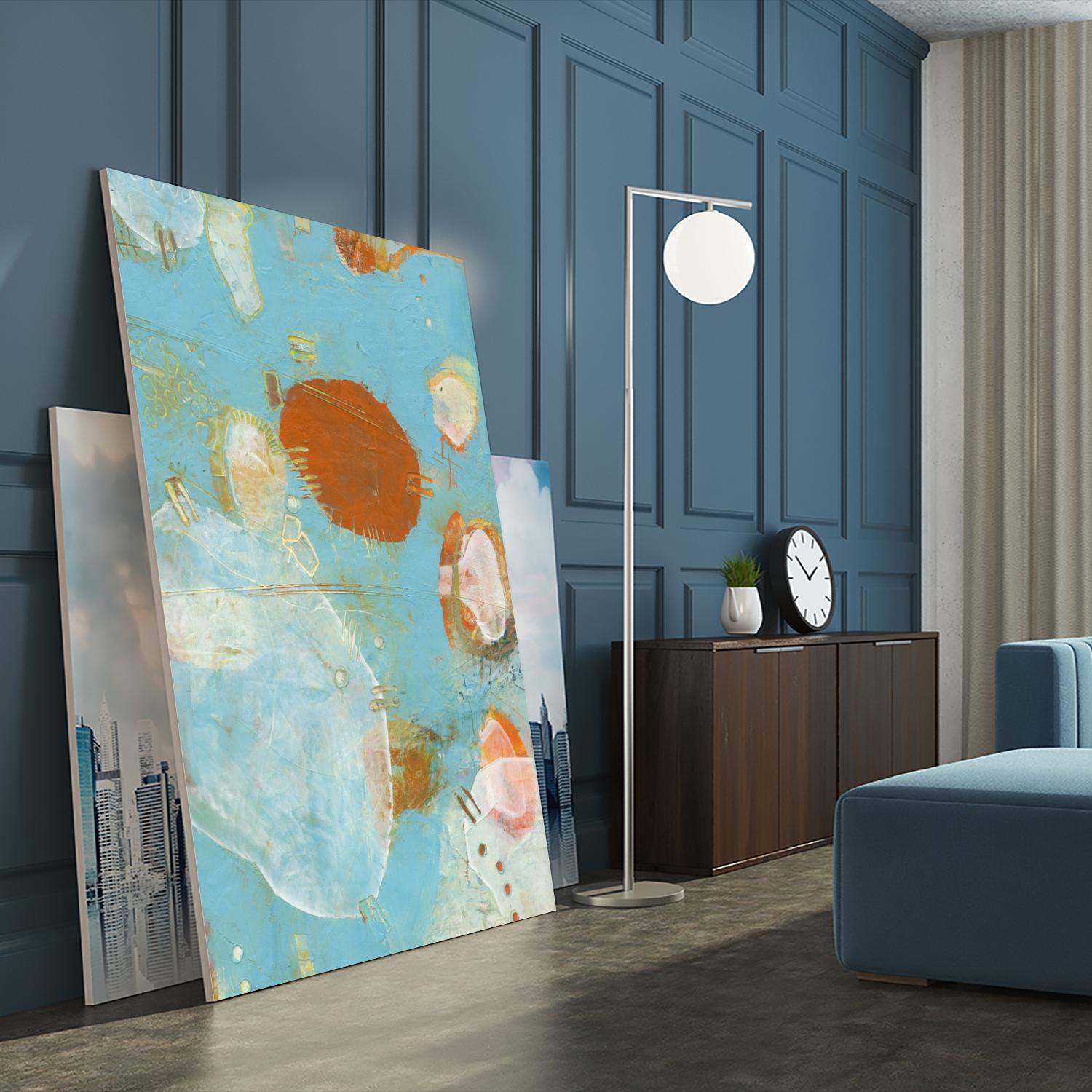 Phenix II by Sue Jachimiec on GIANT ART - blue abstract