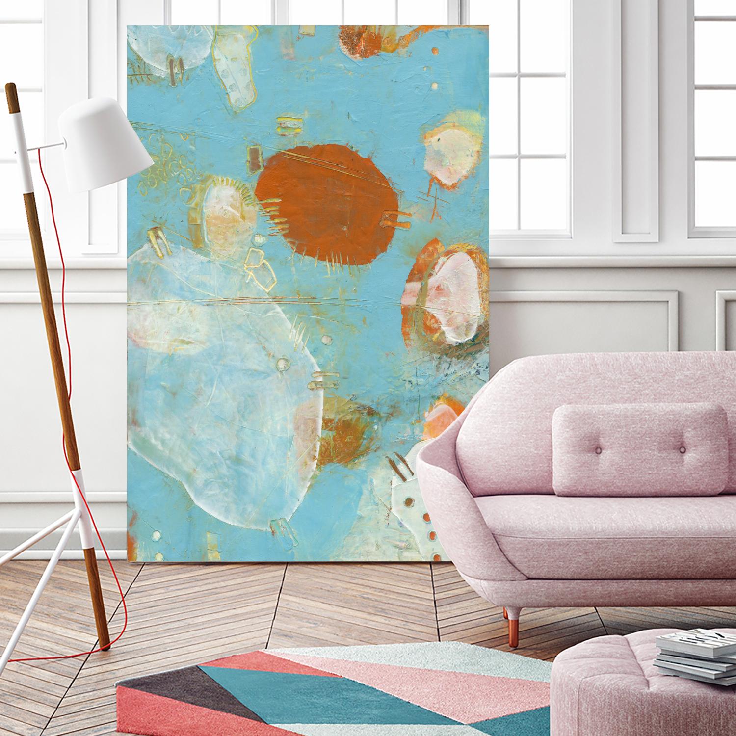 Phenix II by Sue Jachimiec on GIANT ART - blue abstract