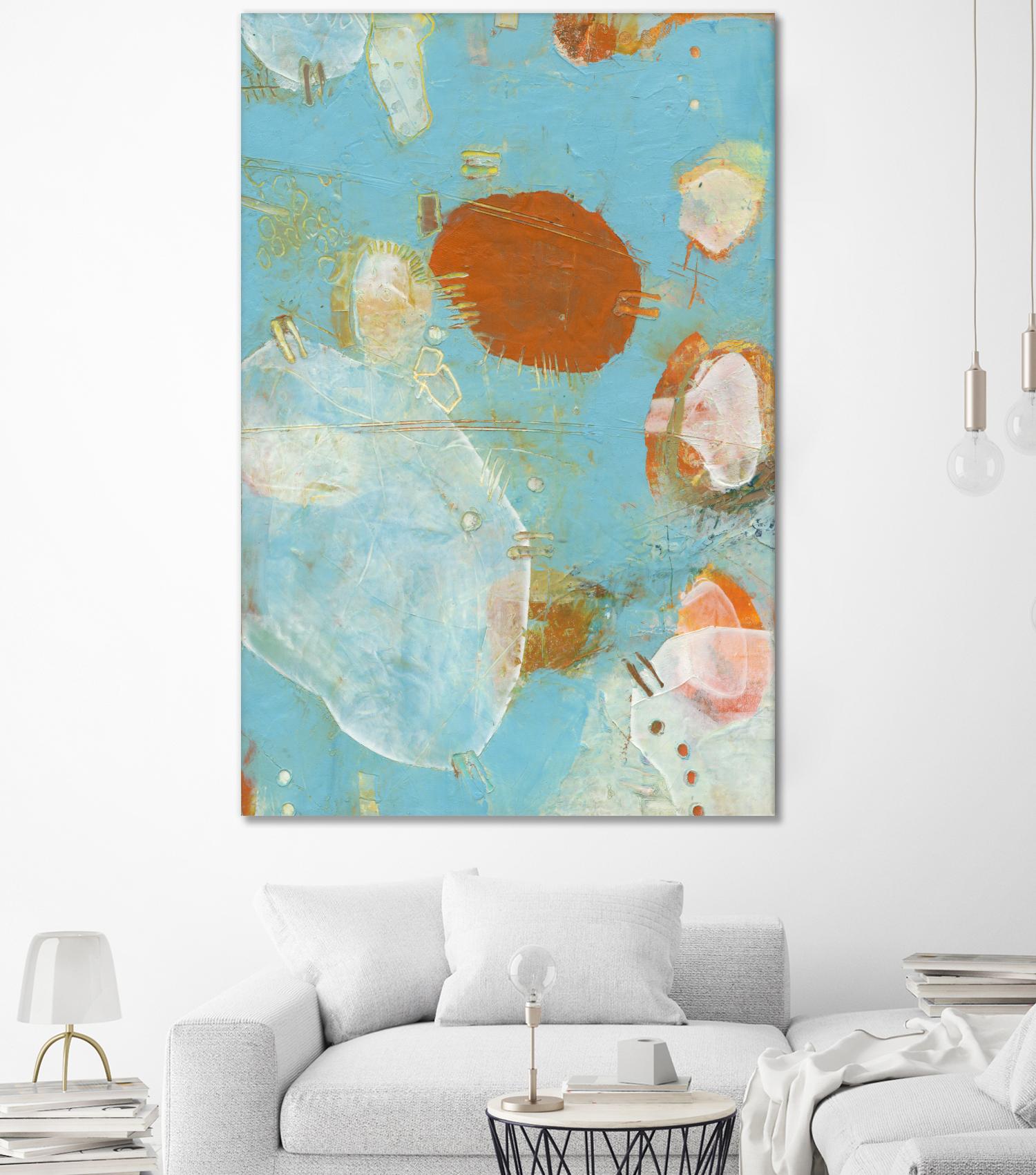 Phenix II by Sue Jachimiec on GIANT ART - blue abstract