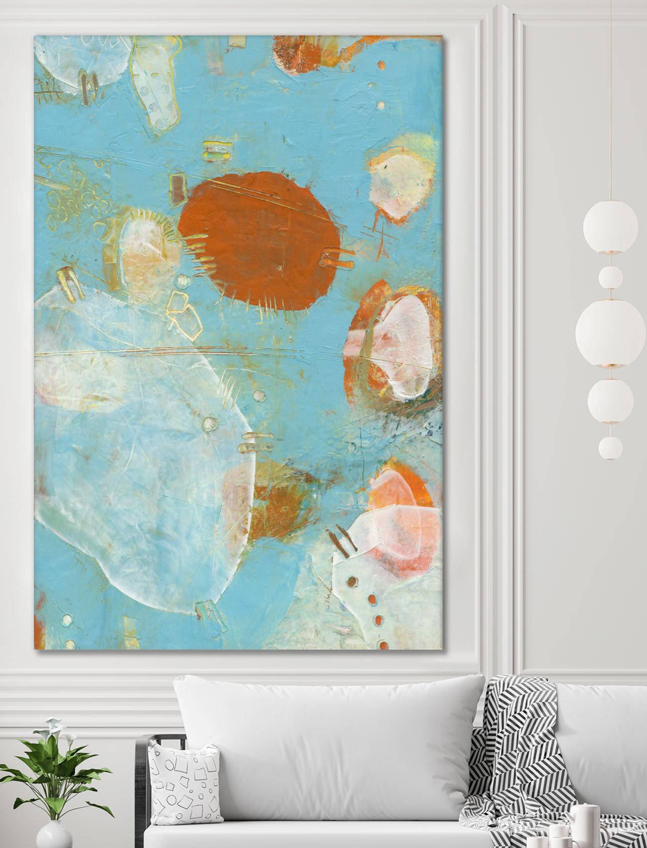 Phenix II by Sue Jachimiec on GIANT ART - blue abstract