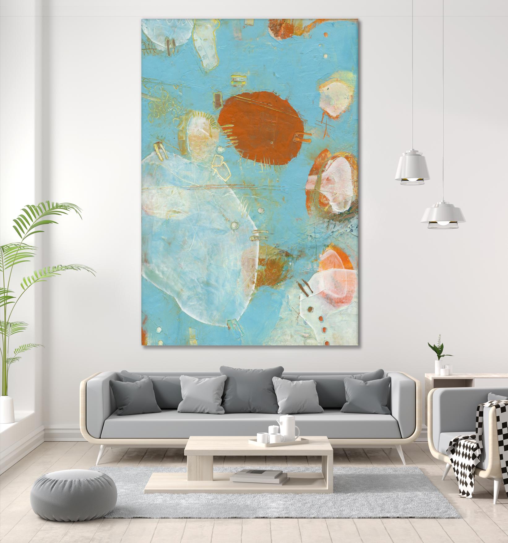 Phenix II by Sue Jachimiec on GIANT ART - blue abstract